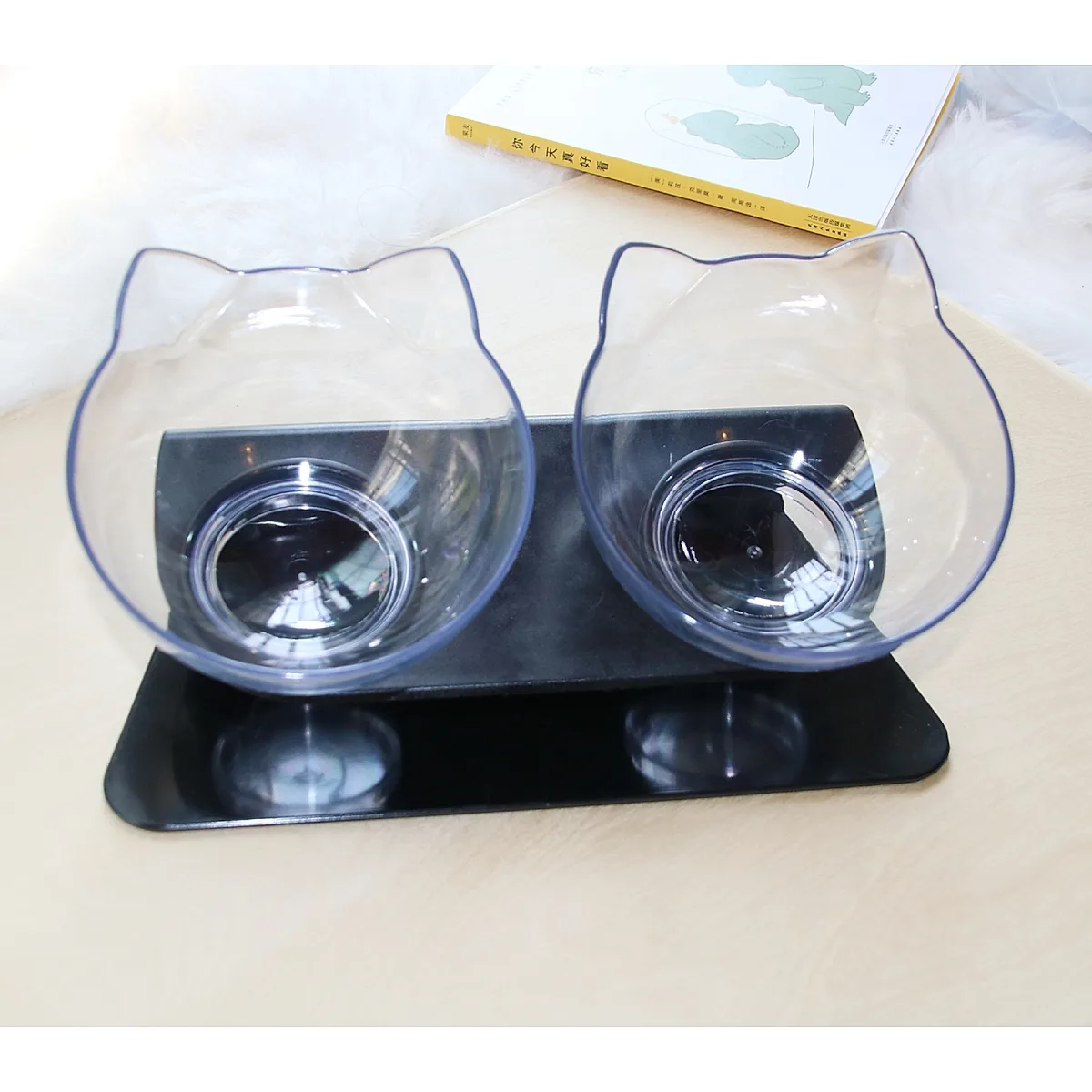 Cat Double Bowl Cat Food Bowl Protects Cervical - Image 5