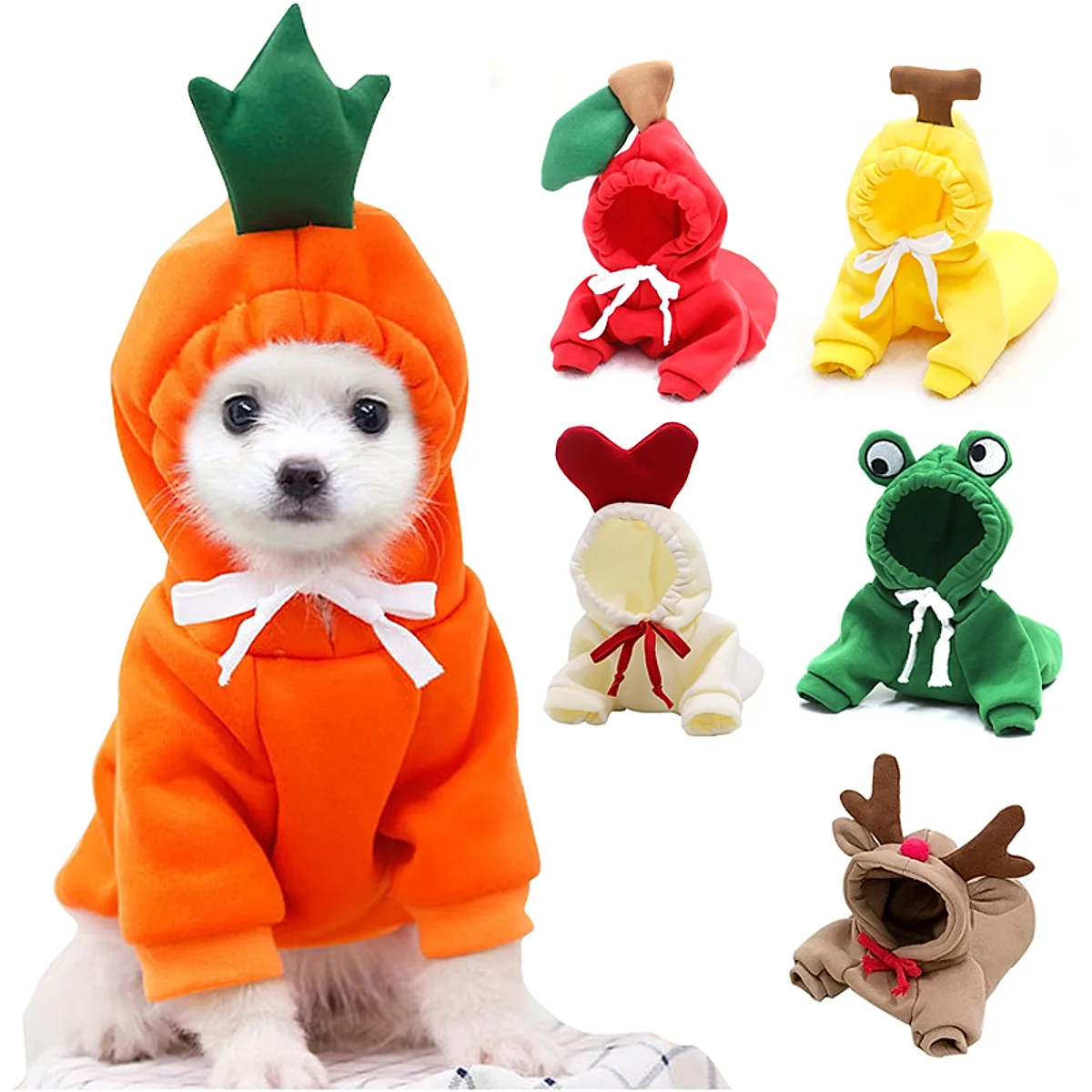 Cute Fruit Dog Clothes For Small Dogs Hoodies - Image 2