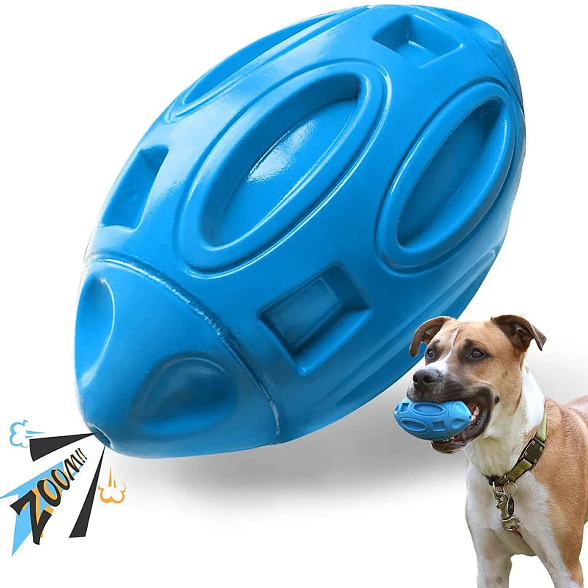 Pet Supplies Dog Toys Rubber Sounding Rugby Wear-Resistant - Image 1