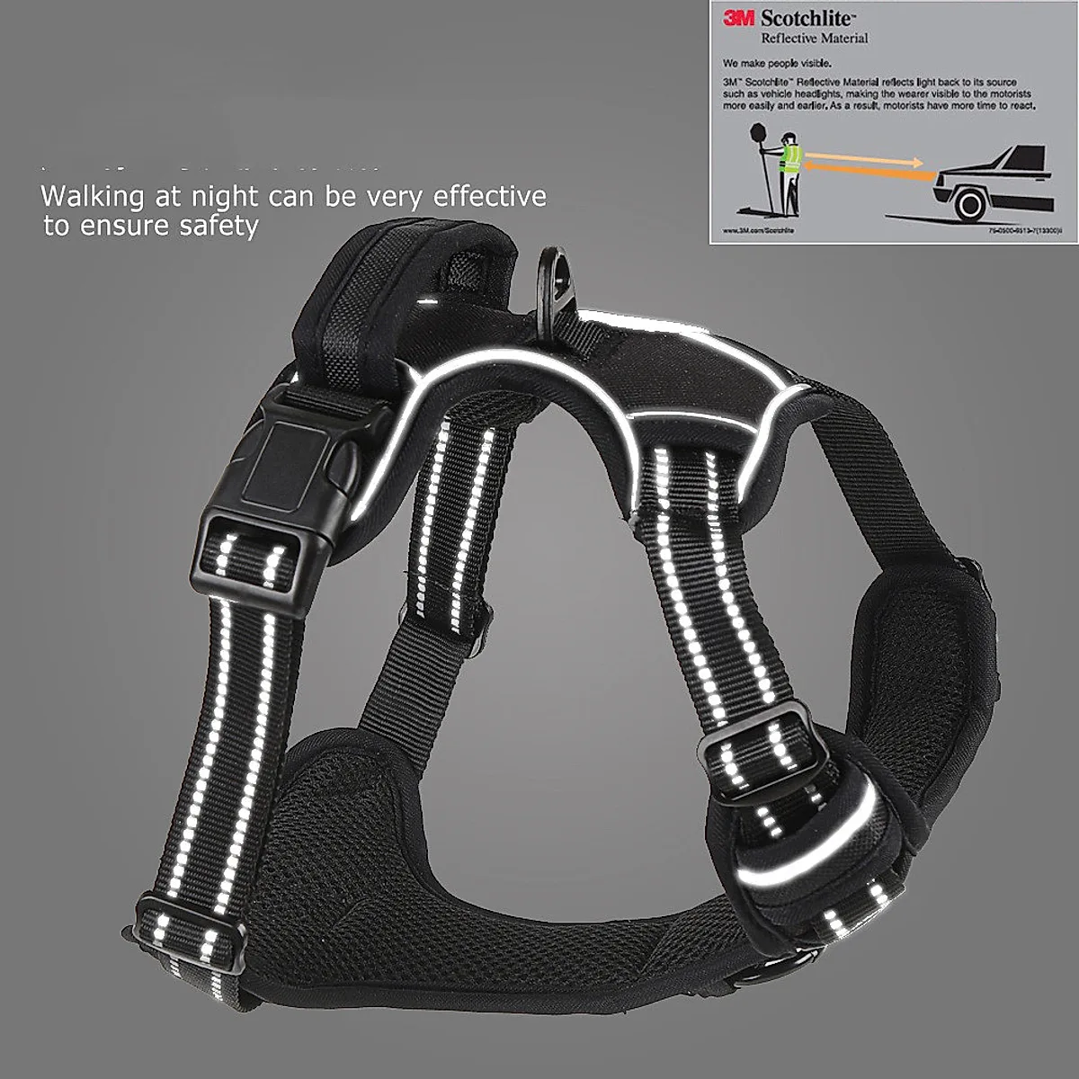 Dog Harness No Pull Breathable Reflective Pet Harness - Image 1