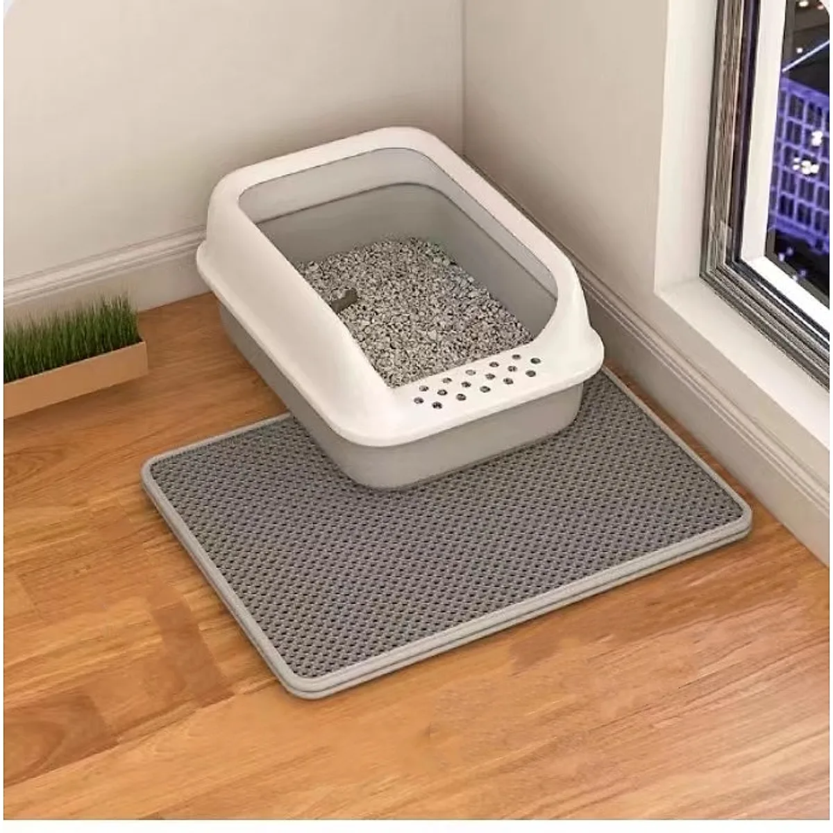 Cat Litter Mat Double Layer Filter Anti-Bring Out - Image 1