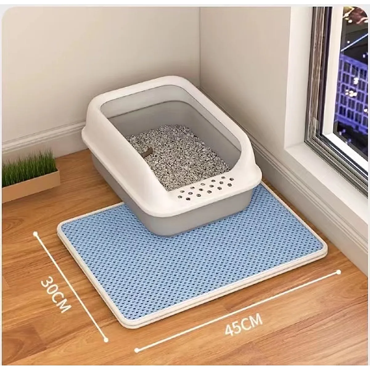 Cat Litter Mat Double Layer Filter Anti-Bring Out - Image 3