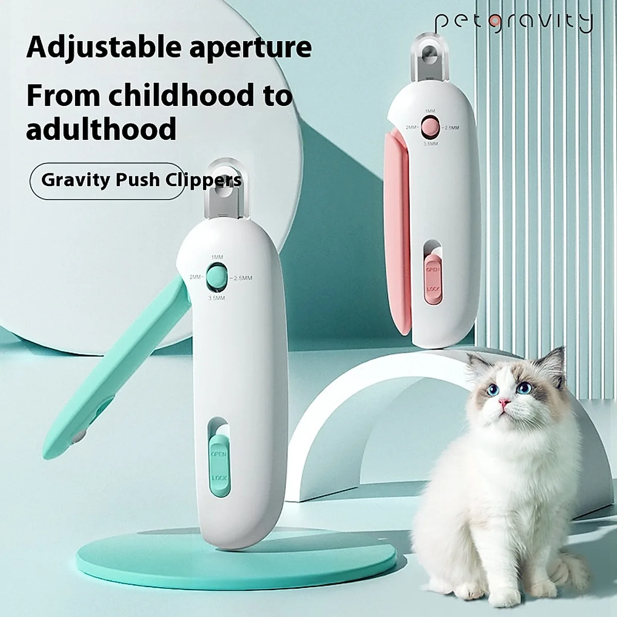 Cat Nail Scissors With Gravity Push Scissors - Image 6