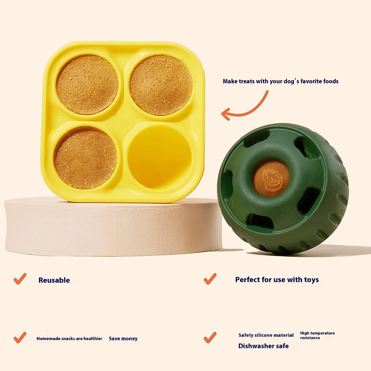 Dog Silicone Slow Tableware Molar Food Leakage Toy - Image 7