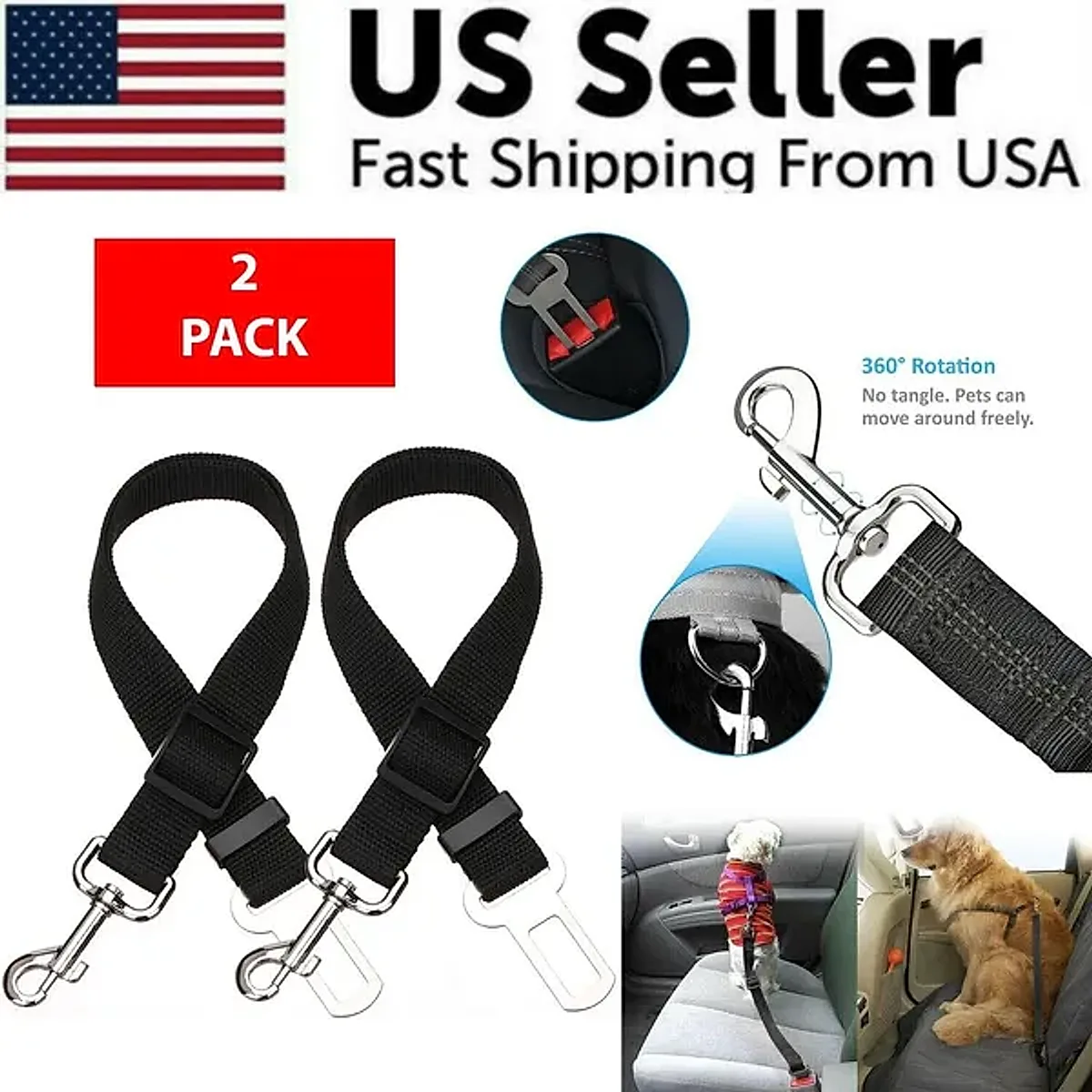 Cat Dog Pet Safety Seatbelt Car Vehicle Seat - Image 4
