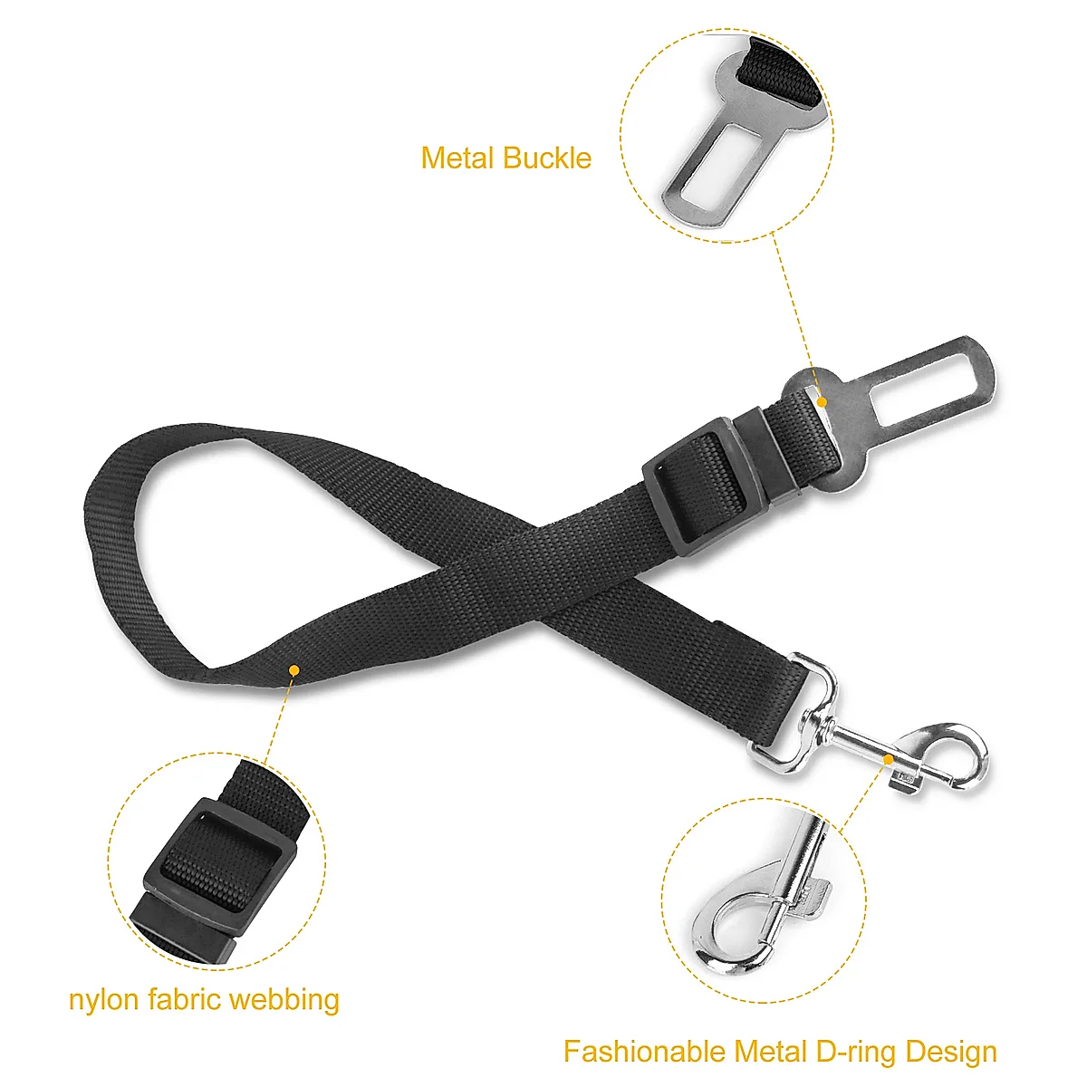 Pet Dog Seat Belt Leash Adjustable Pet Dog - Image 1