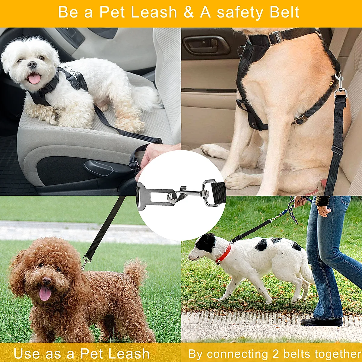 Pet Dog Seat Belt Leash Adjustable Pet Dog - Image 5