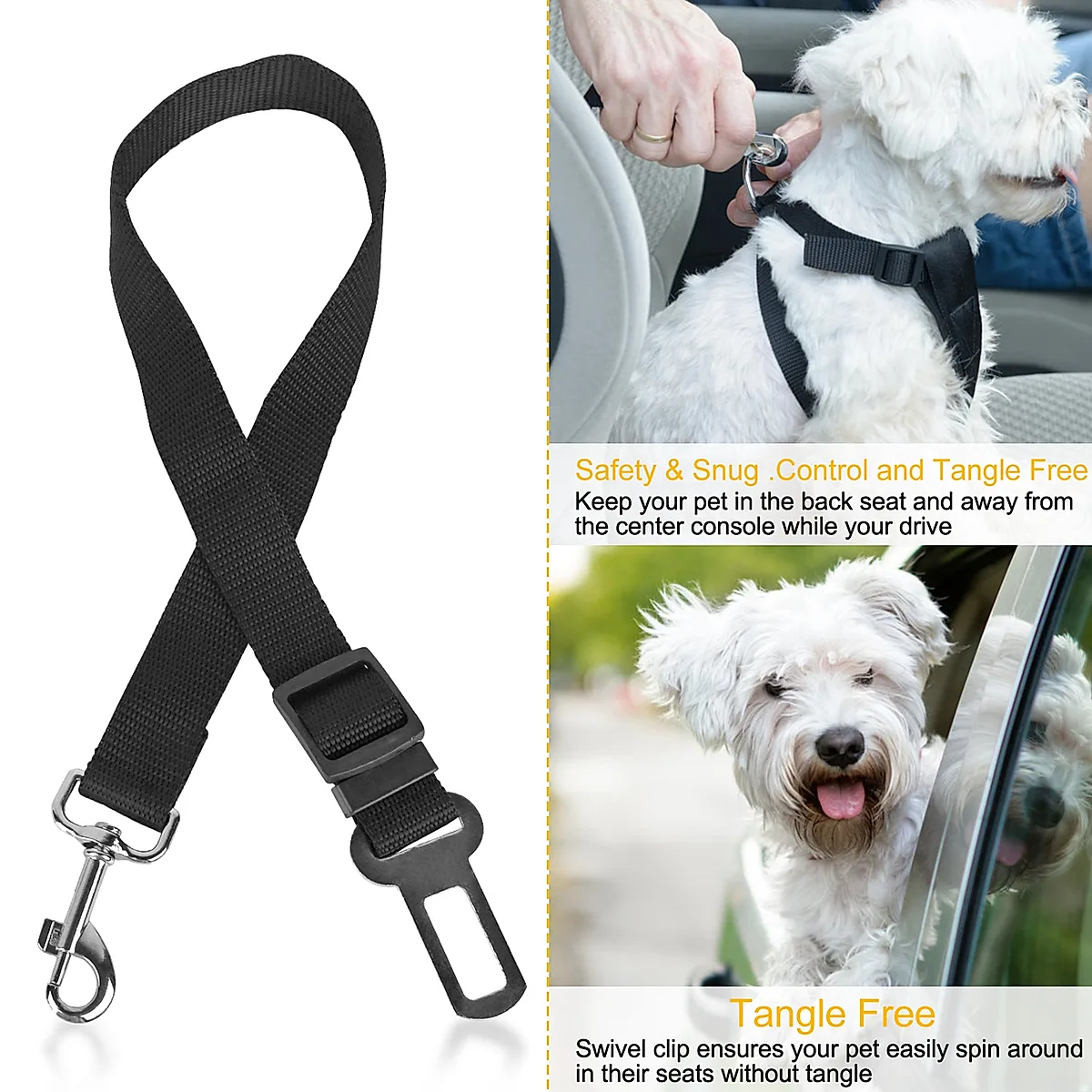 Pet Dog Seat Belt Leash Adjustable Pet Dog - Image 6