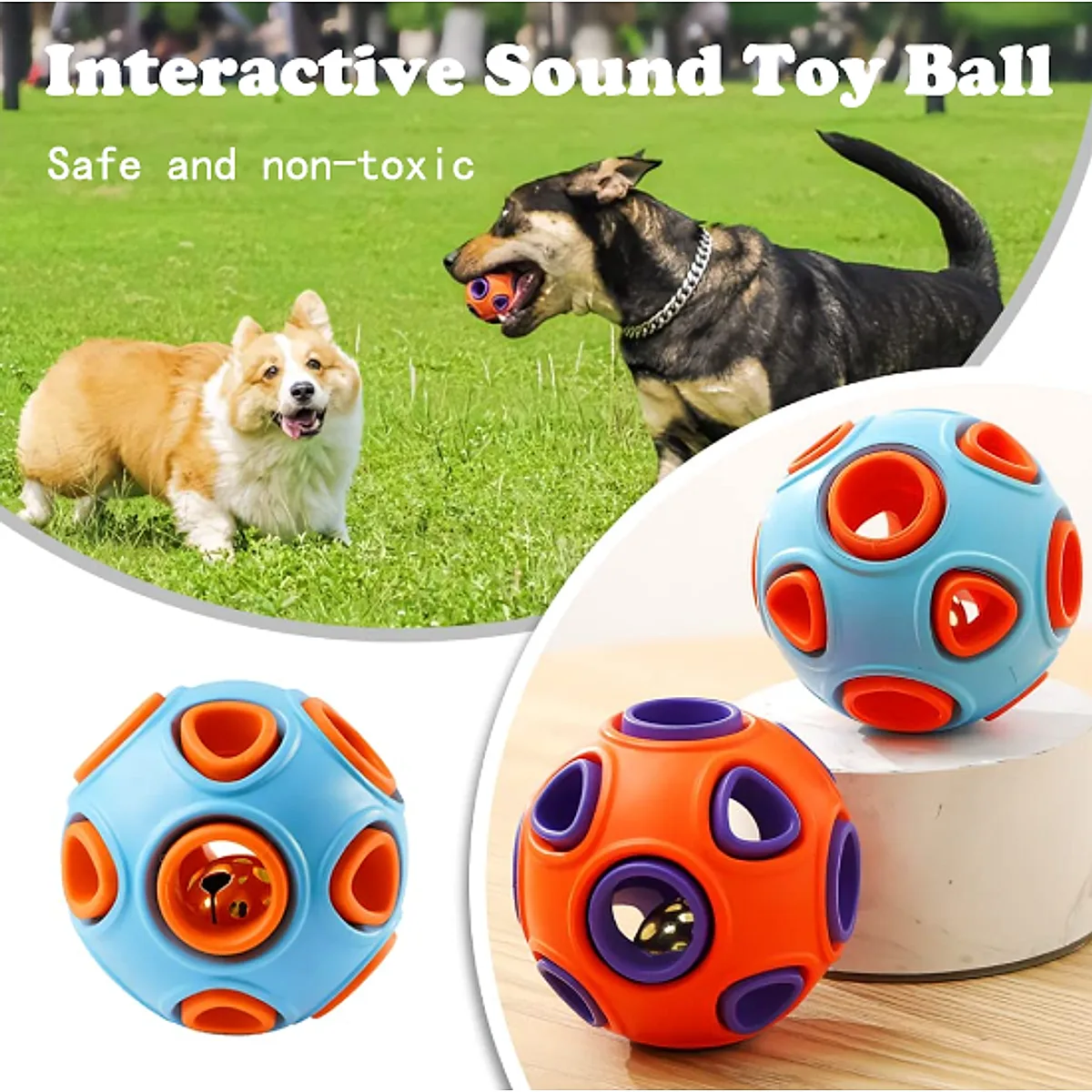 Dog Rubber Ball With Bell Sound - Image 5