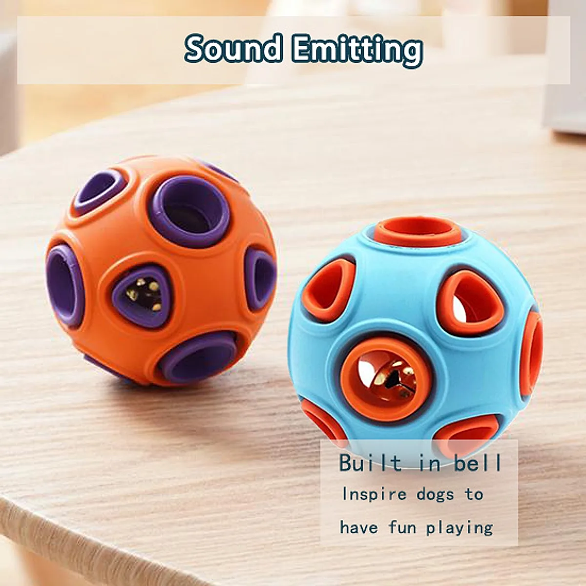 Dog Rubber Ball With Bell Sound - Image 7