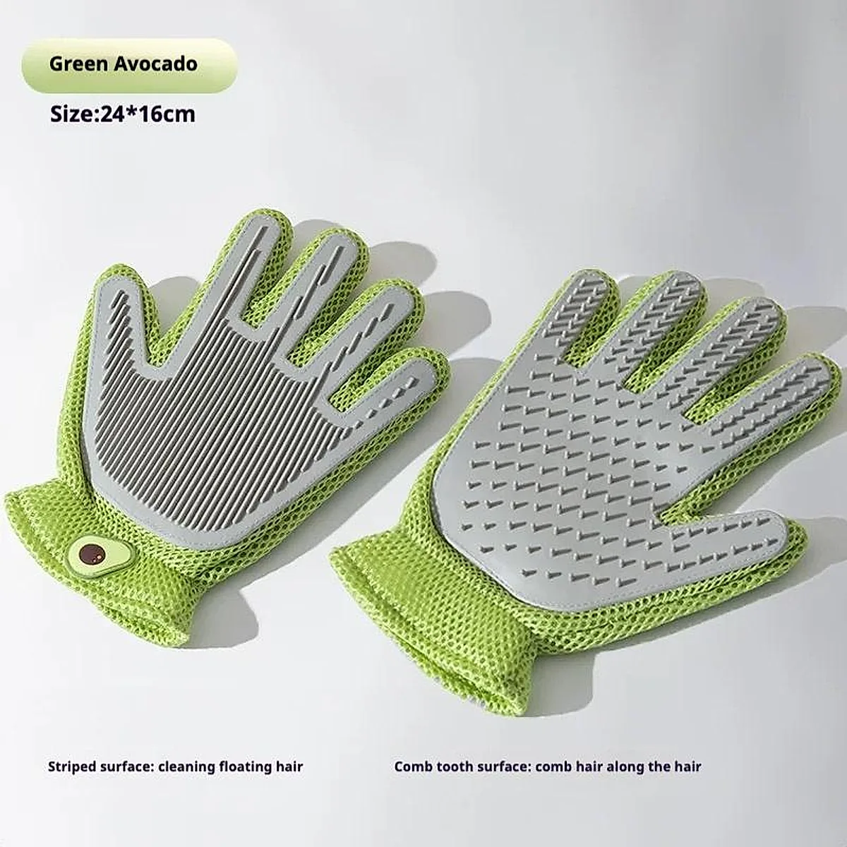 2-In-1 Pet Grooming Gloves & Brushes For Cats - Image 7