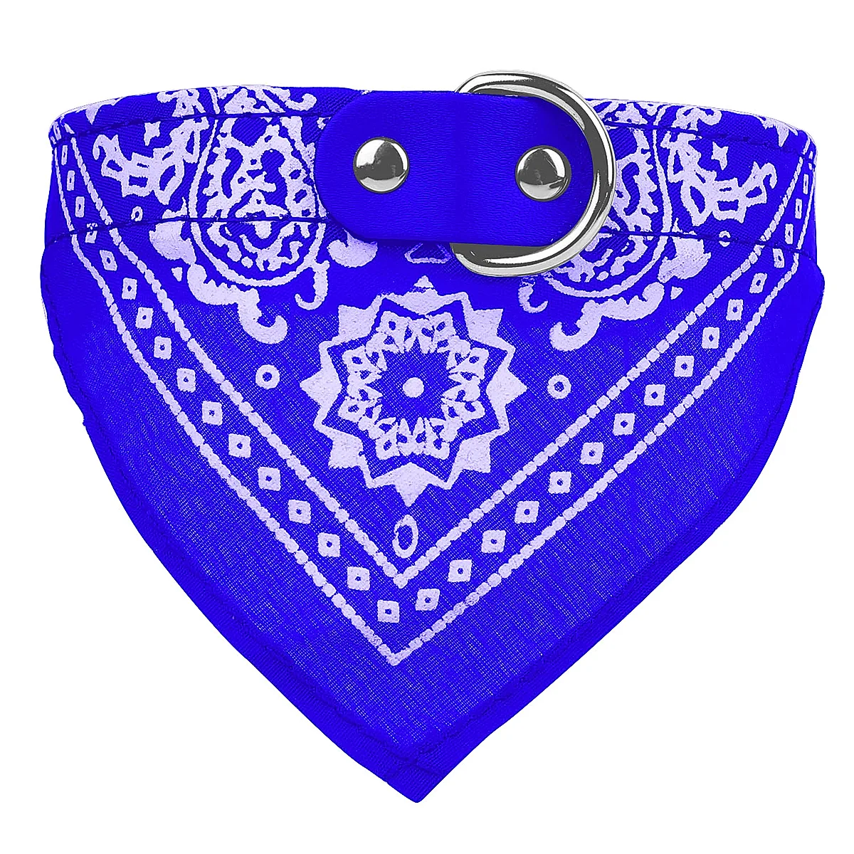 Adjustable Bandana Leather Pet Collar Triangle Scarf - Image 2