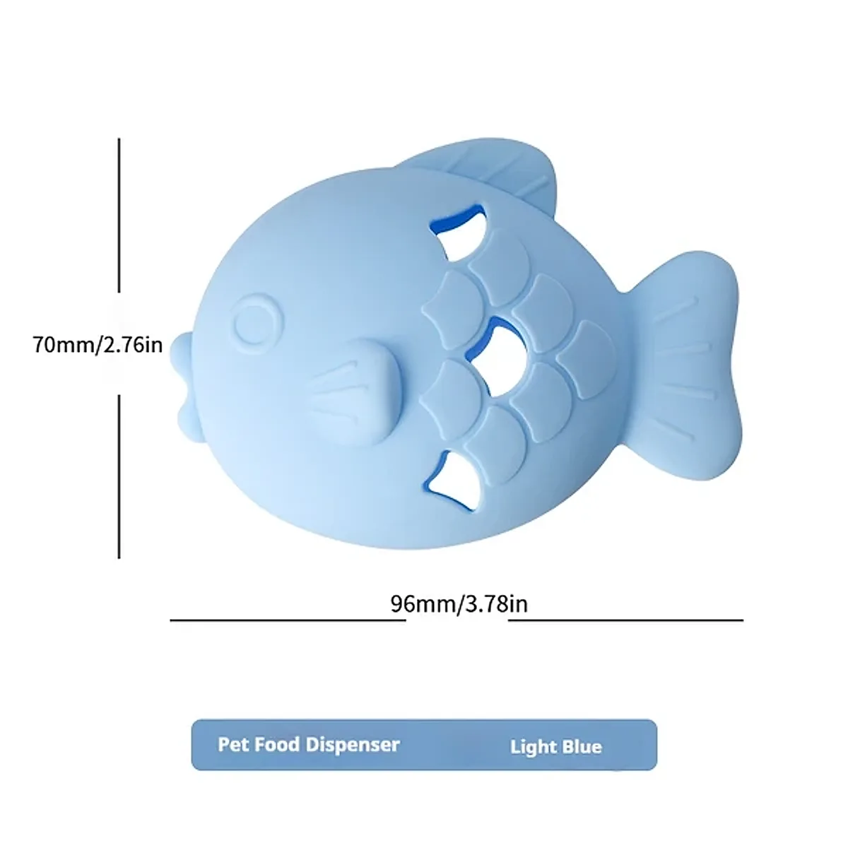 Fish-Shaped Dog Treat Dispenser Toy-Food-Grade Silicone Slow Feeder - Image 4
