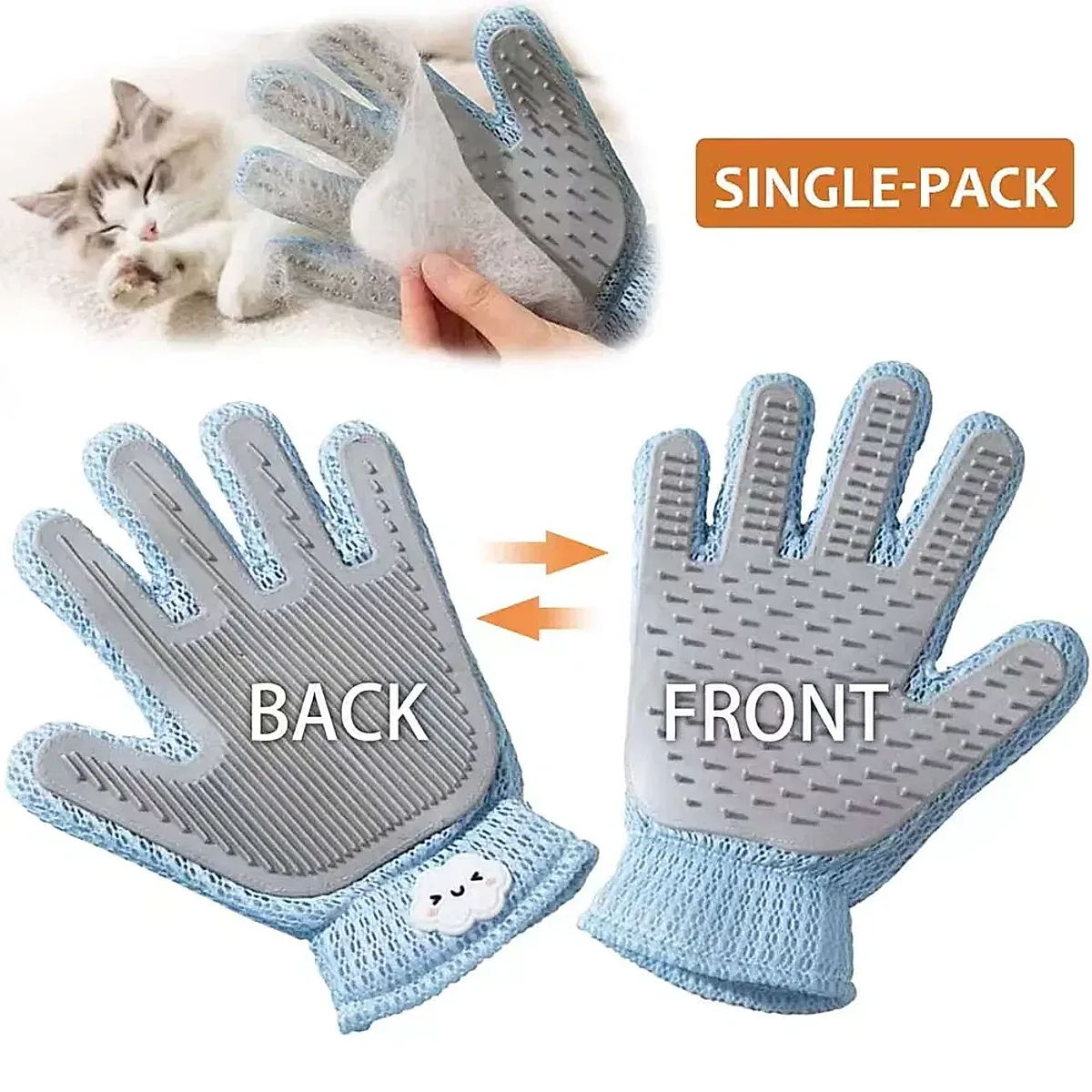 2-In-1 Pet Grooming Glove - Image 1