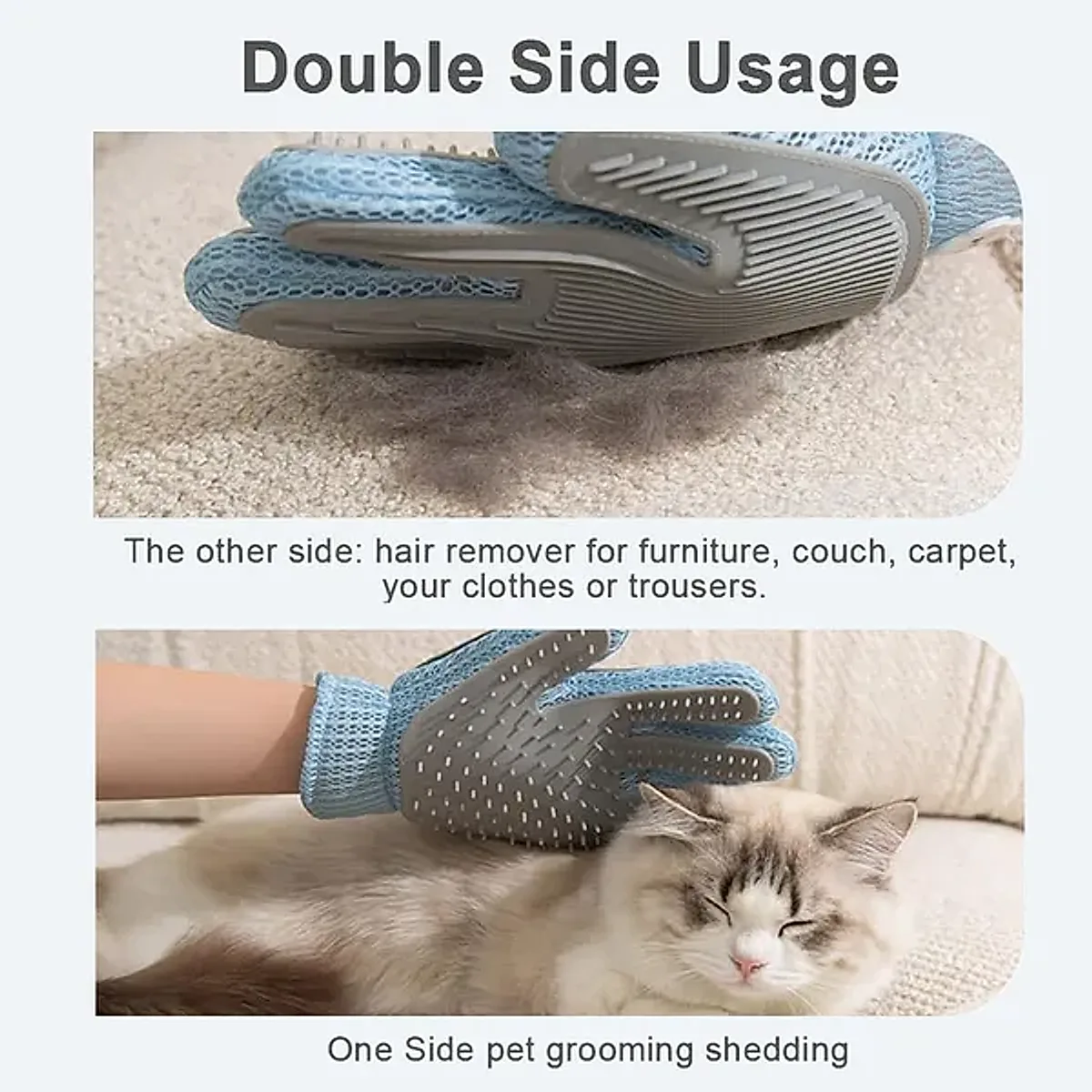 2-In-1 Pet Grooming Glove - Image 2