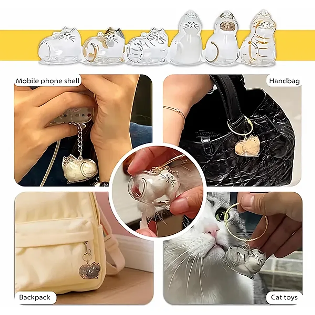 Cat Hair Memorial Pendant Set - Pet Keepsake - Image 3
