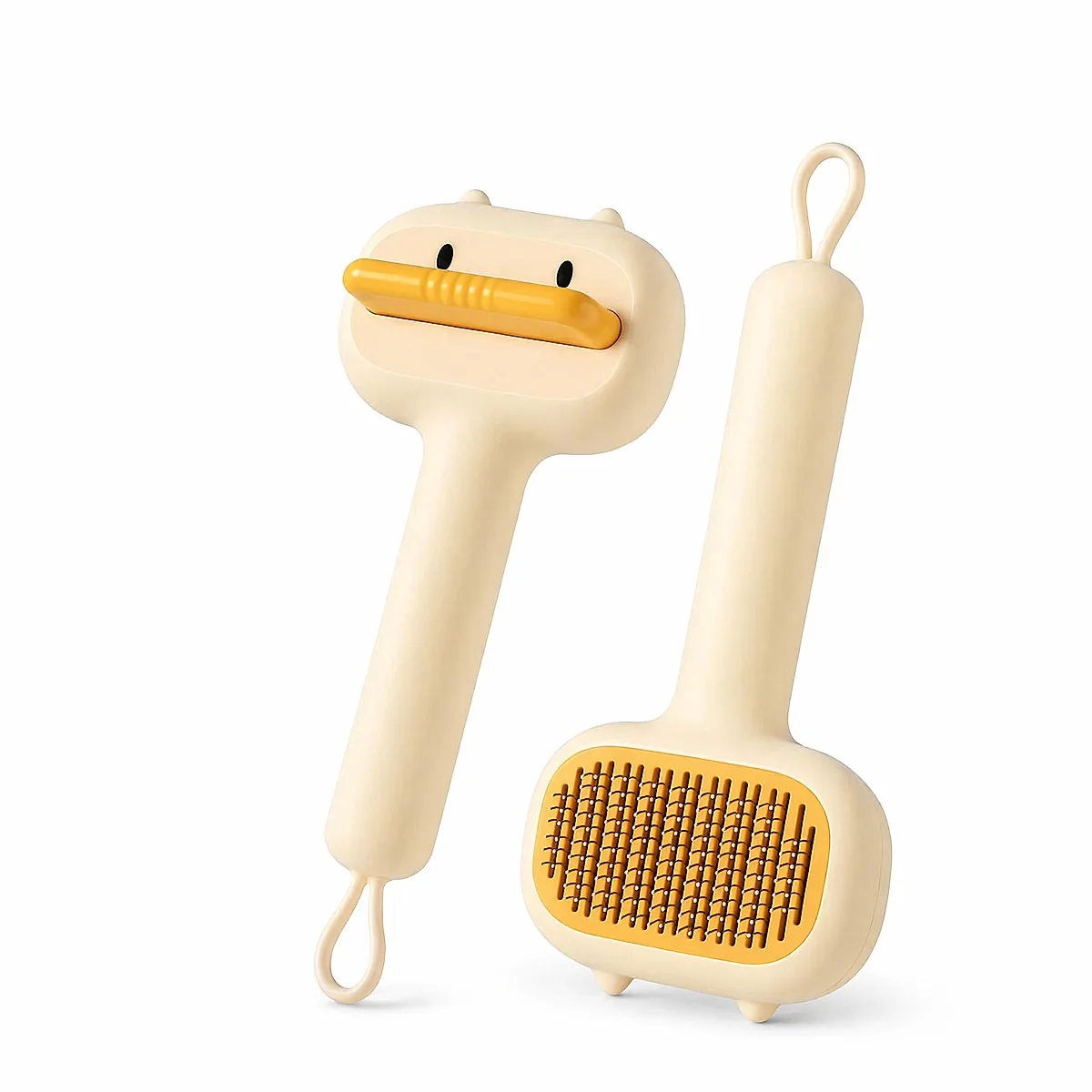 Cute Cartoon Bear Self-Cleaning Pet Brush Universal Deshedding - Image 2