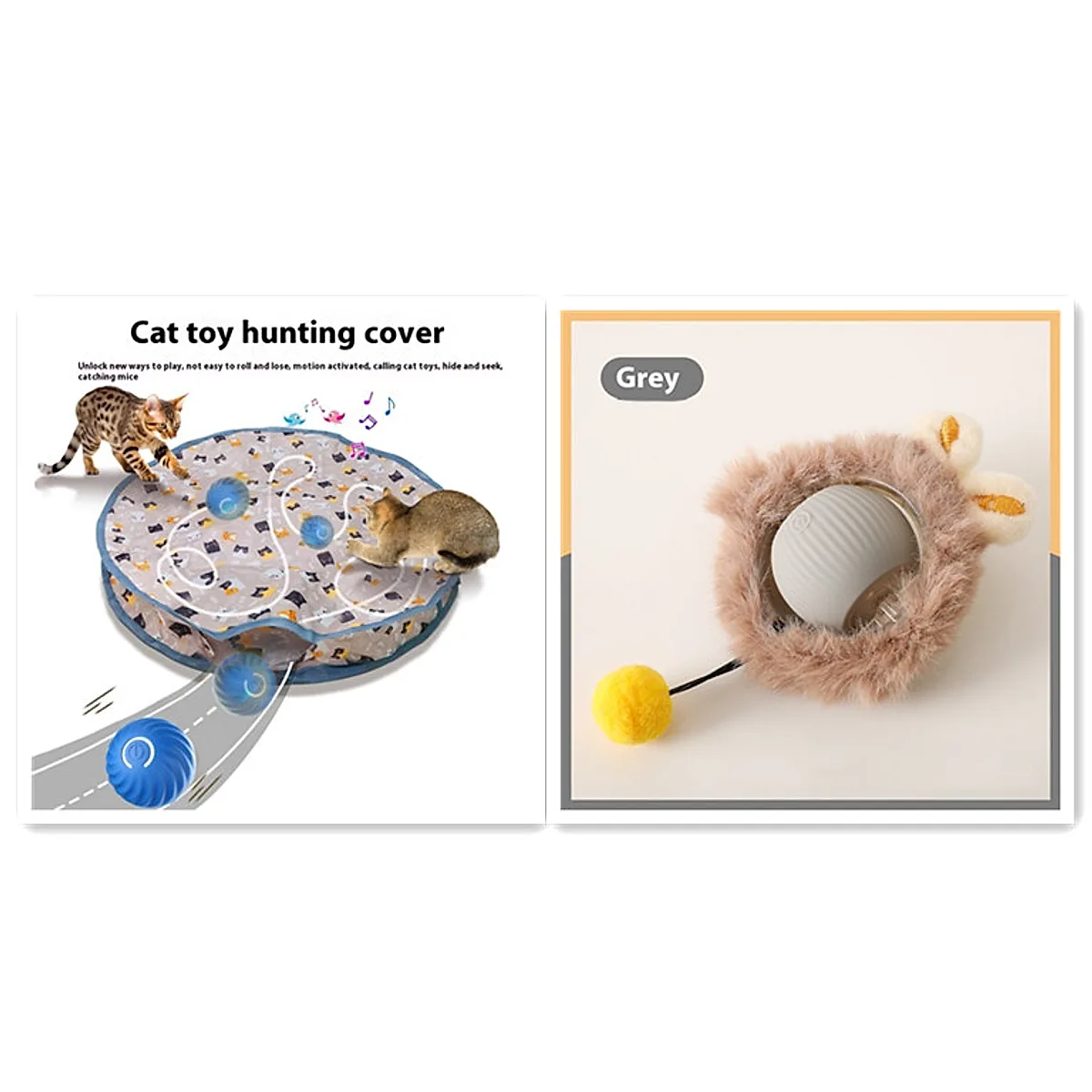 Cat Toy Self-Hi Funny Cat Rolling Ball Pets - Image 4