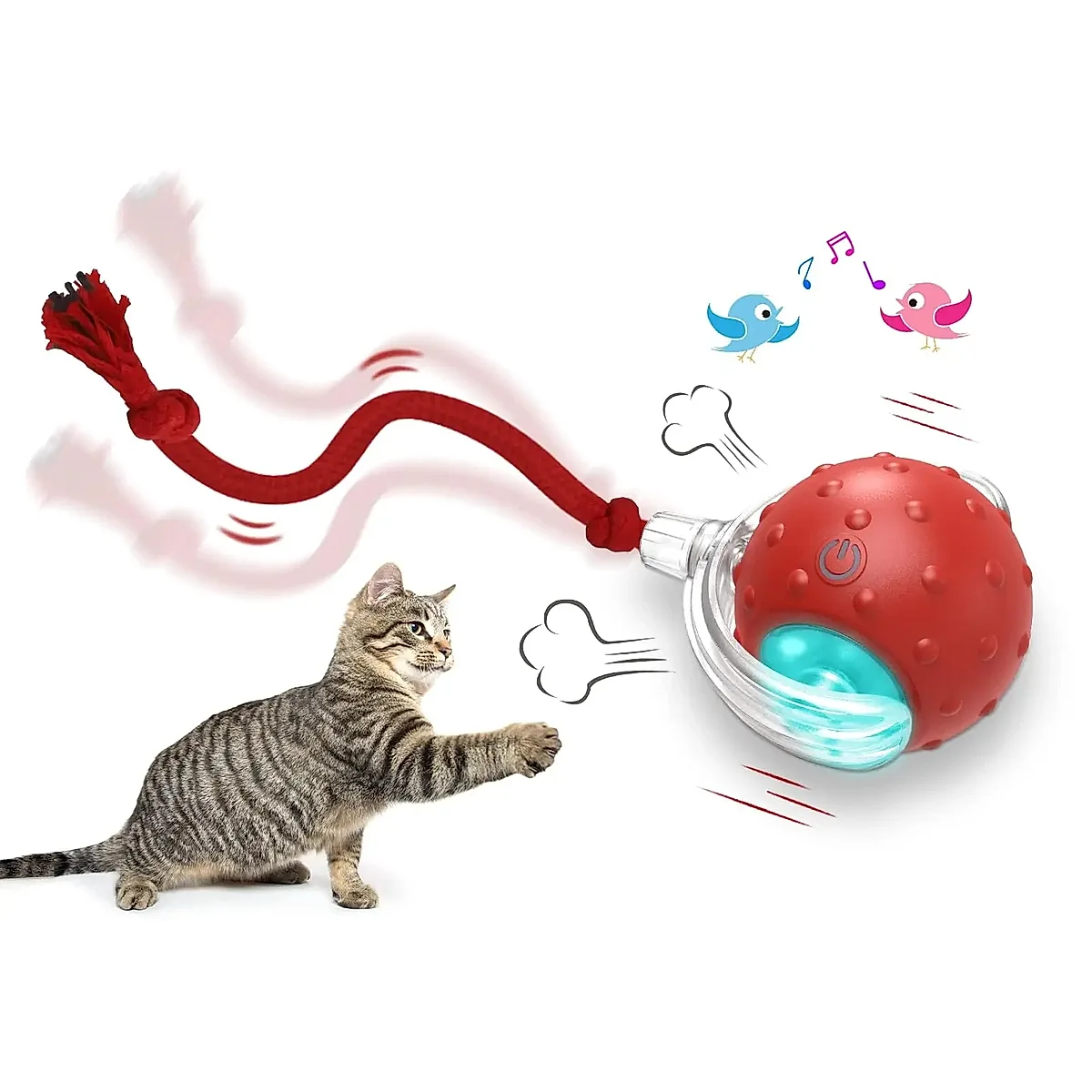 Interactive Cat Toy Ball Super Drive Cat Rolling - Image 1