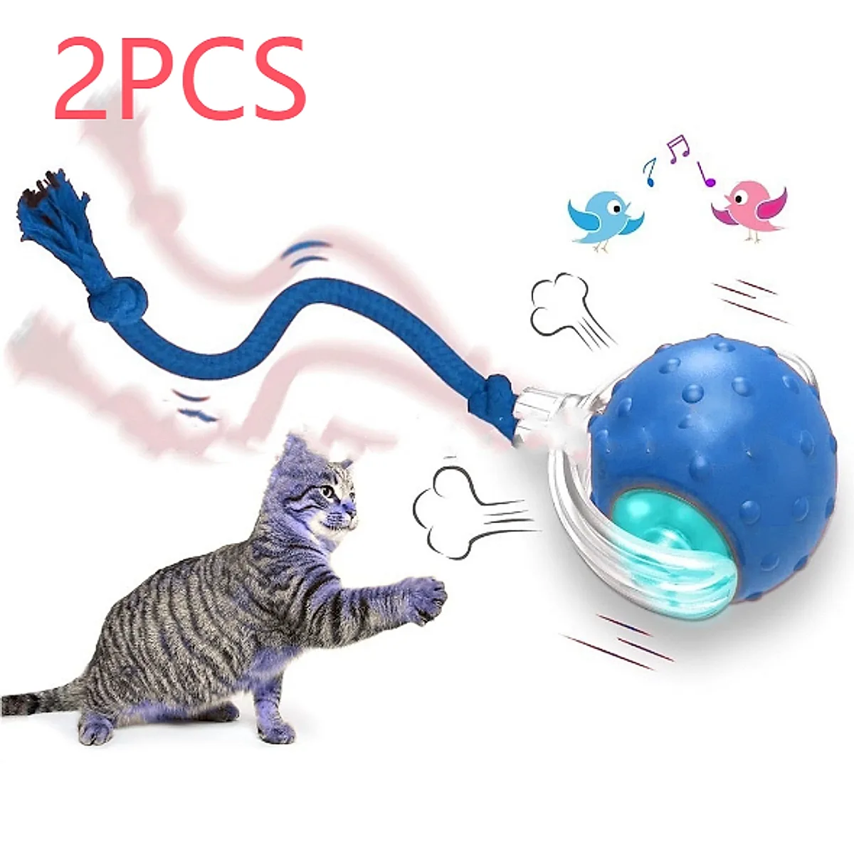 Interactive Cat Toy Ball Super Drive Cat Rolling - Image 8
