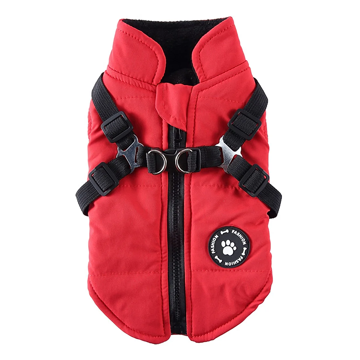 Chest Strap Jacket Cotton-Padded Coat - Image 4