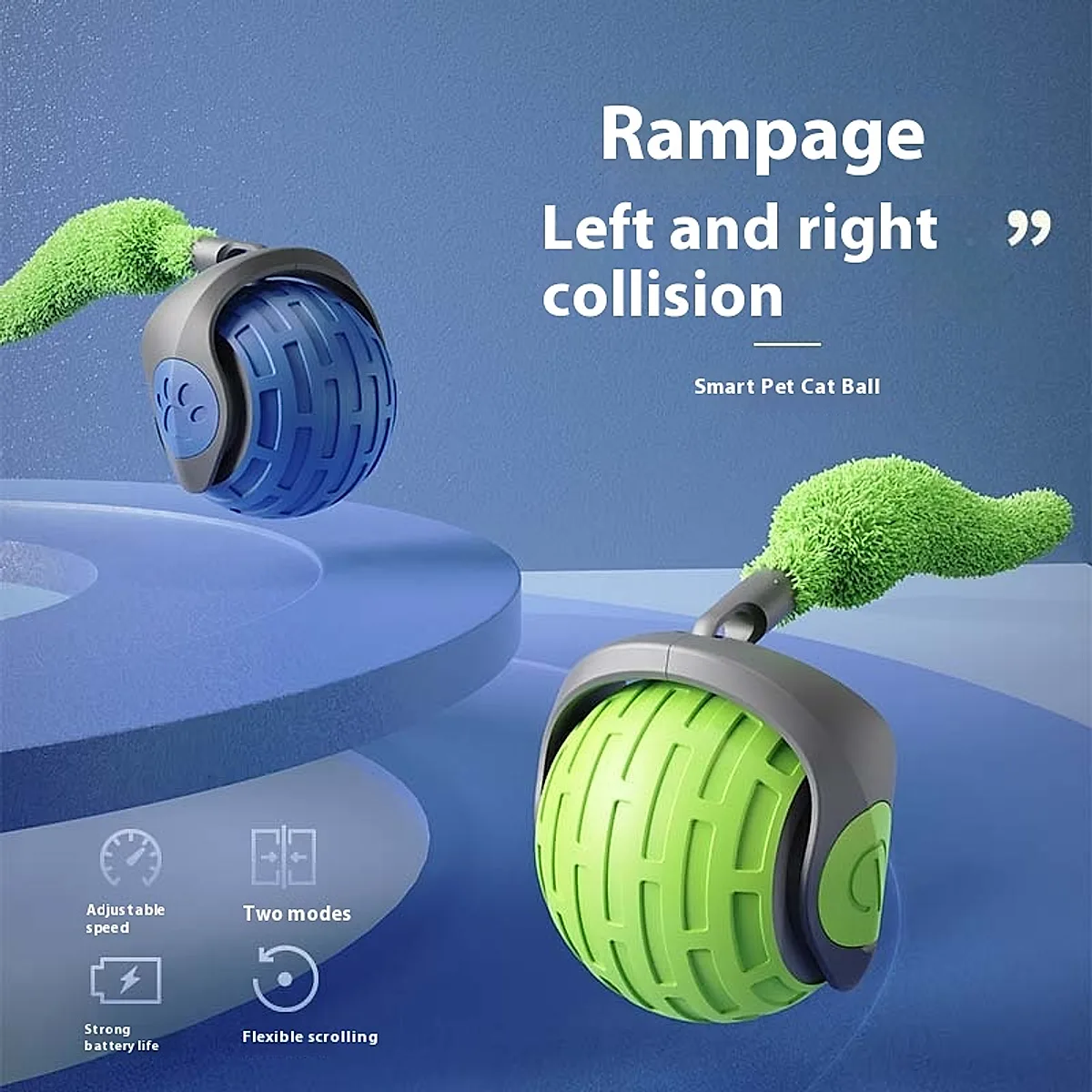 New Interactive Cat Toys Ball Auto Electric Rolling - Image 2