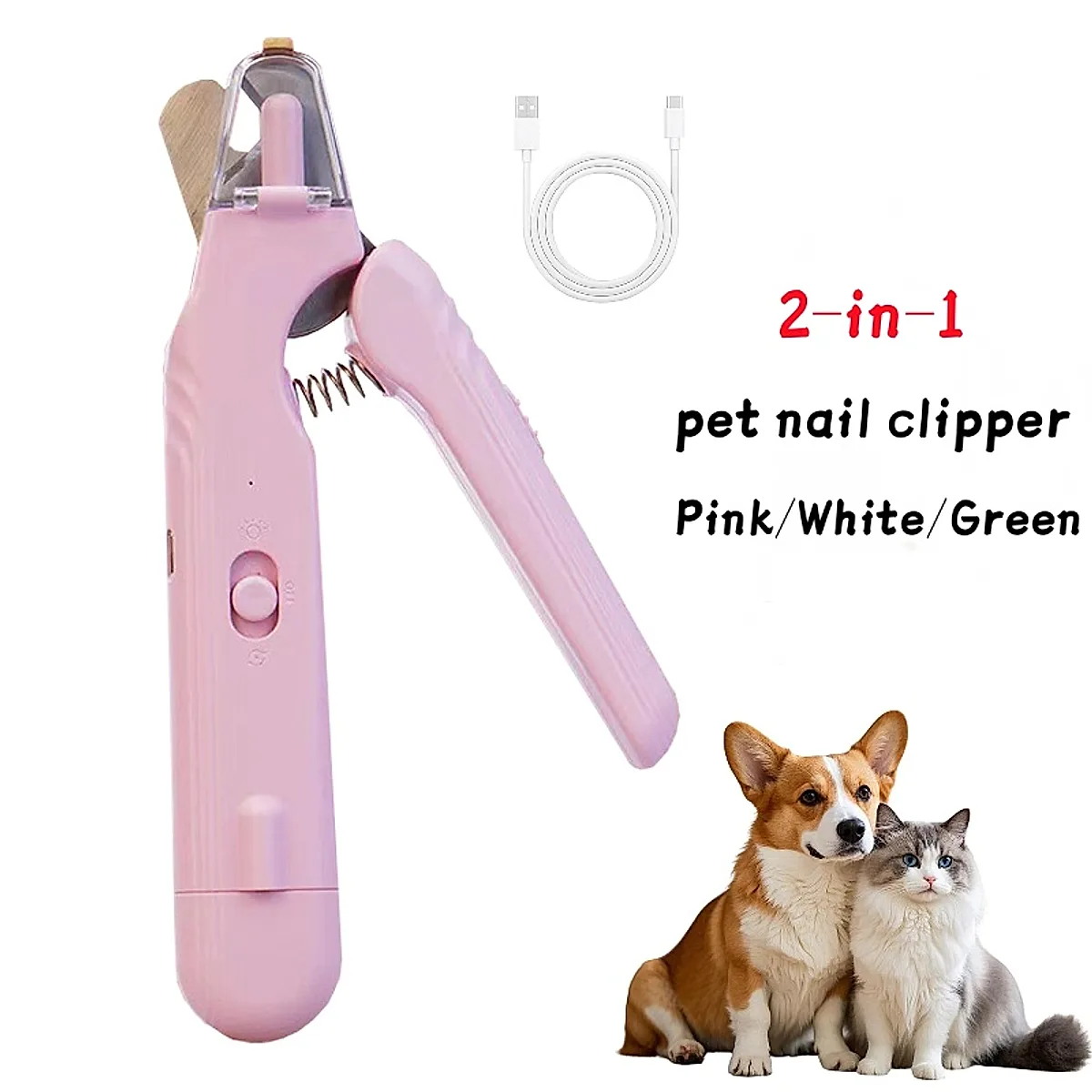 Pet Nail Clippers With LED Light Dog Cat - Image 4