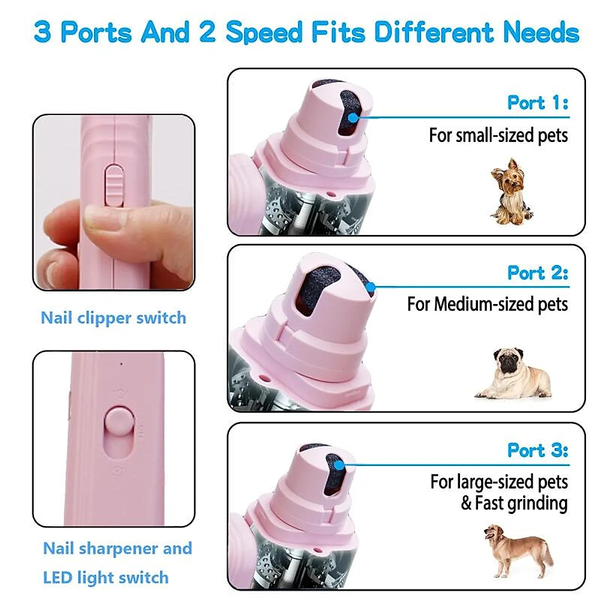 Pet Nail Clippers With LED Light Dog Cat - Image 5
