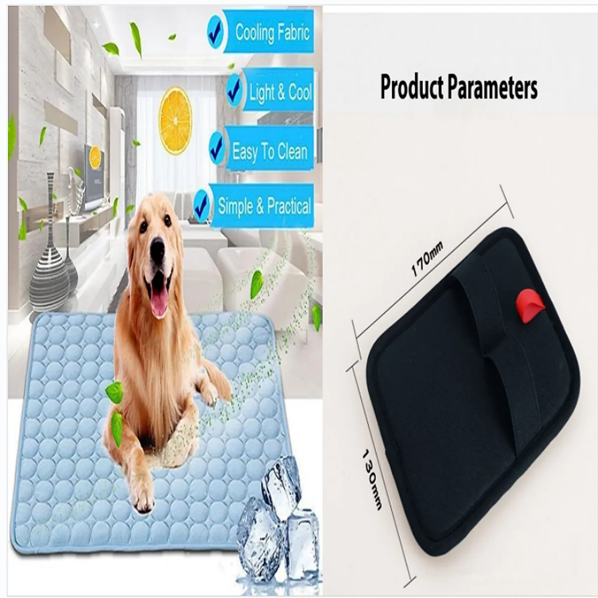 Pet Dog Cat Ice Silk Cold Nest Pad - Image 8