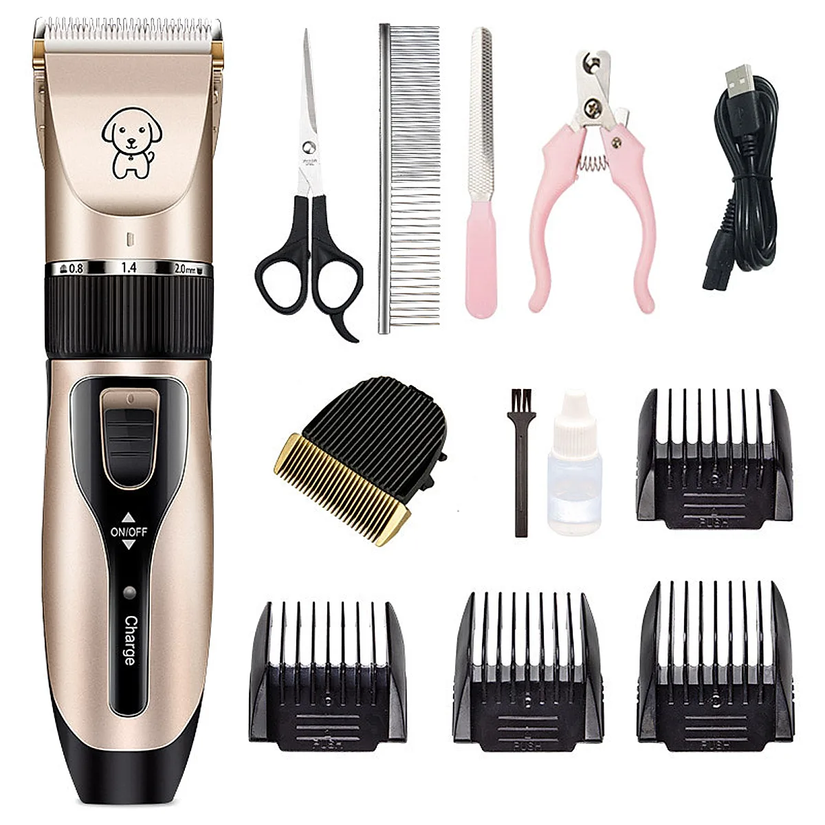 Professional Low Noise Pet Hair Clipper Easy Grooming