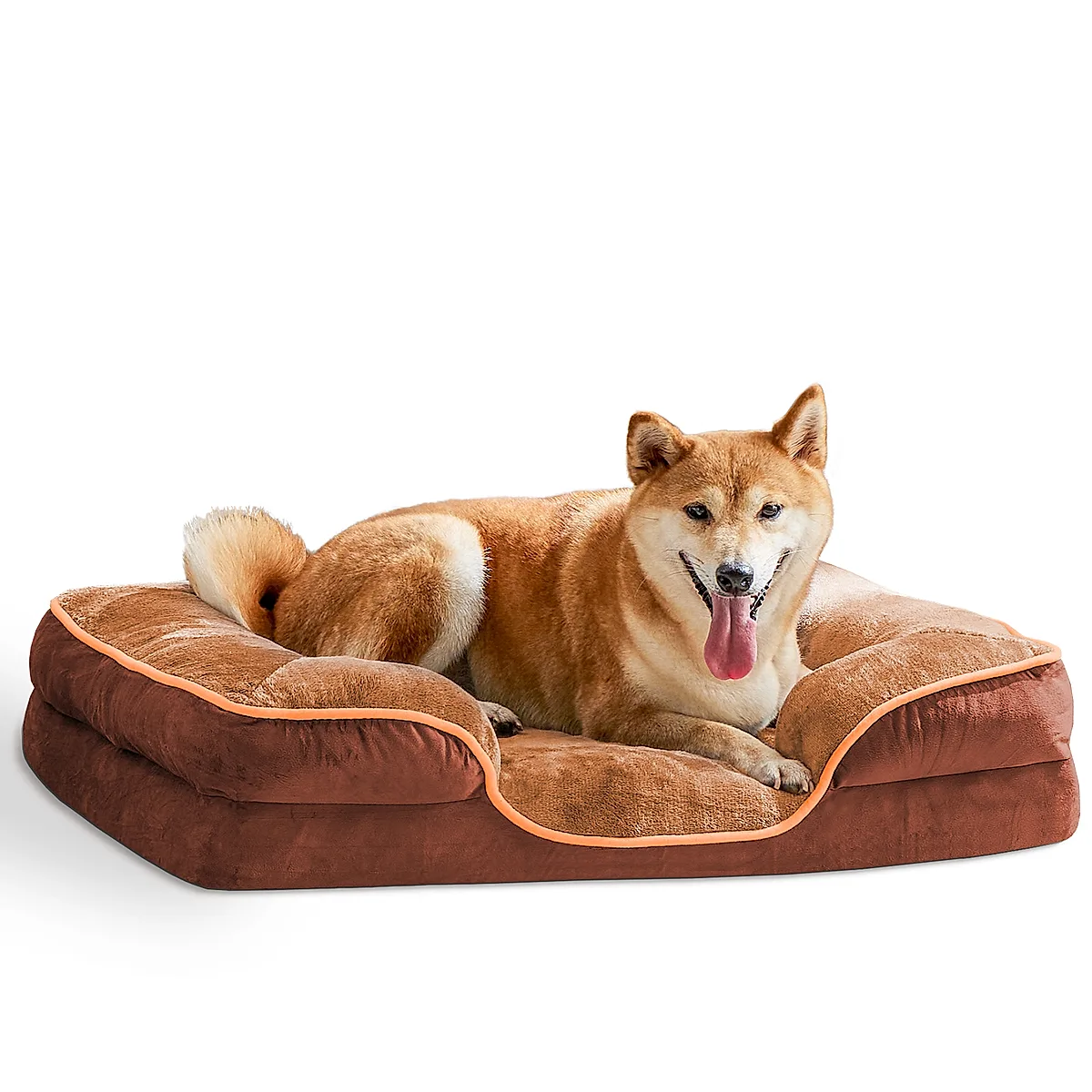 Memory Foam Pet Bed For Small Dogs & Cats With Washable Removable Cover Non-Slip Base Waterproof Liner - Image 4
