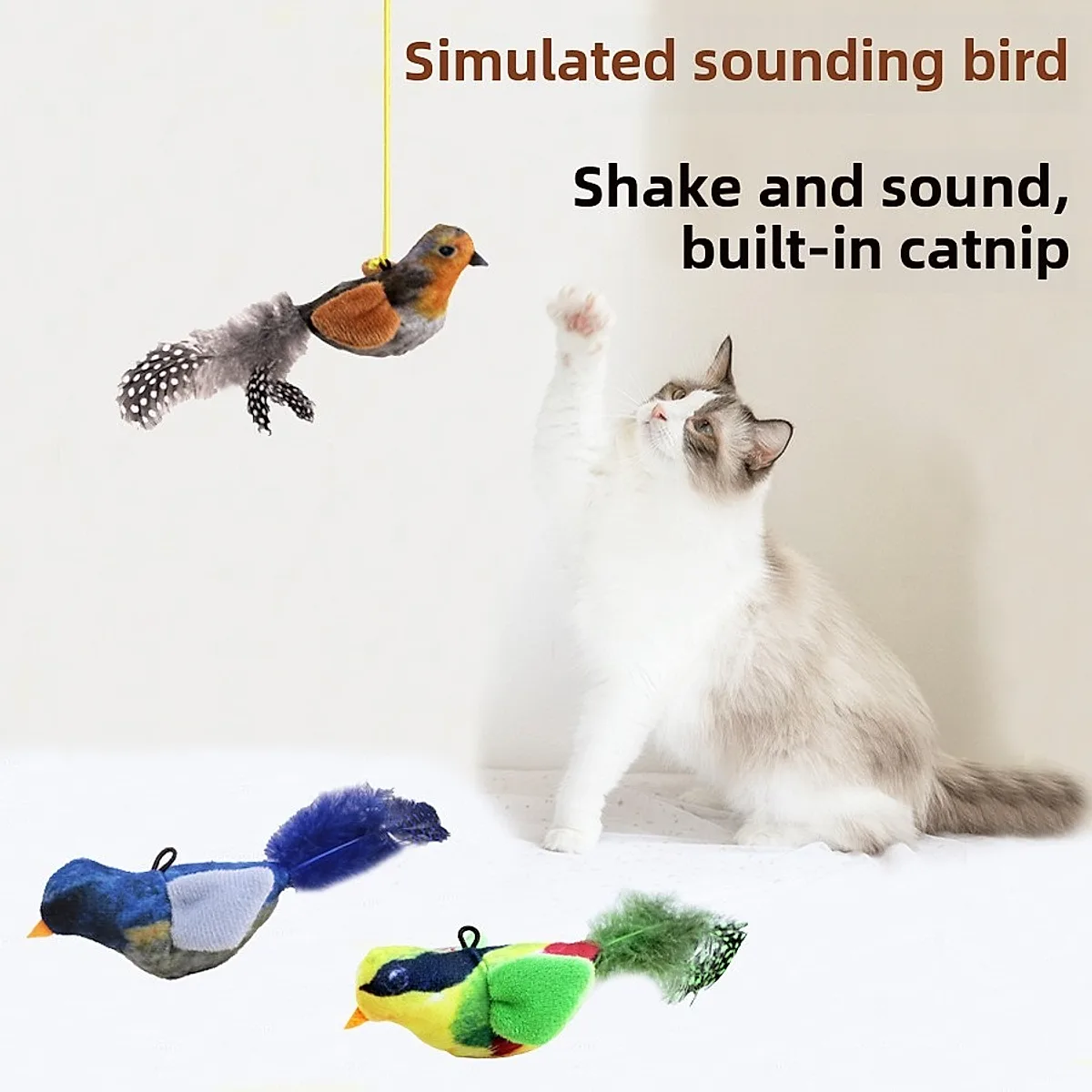 Pet Sound Bird Toy, Universal For Pets Of All Ages, Safe Material, Durable And Anti-bite, Alleviate Pet Anxiety - Image 5
