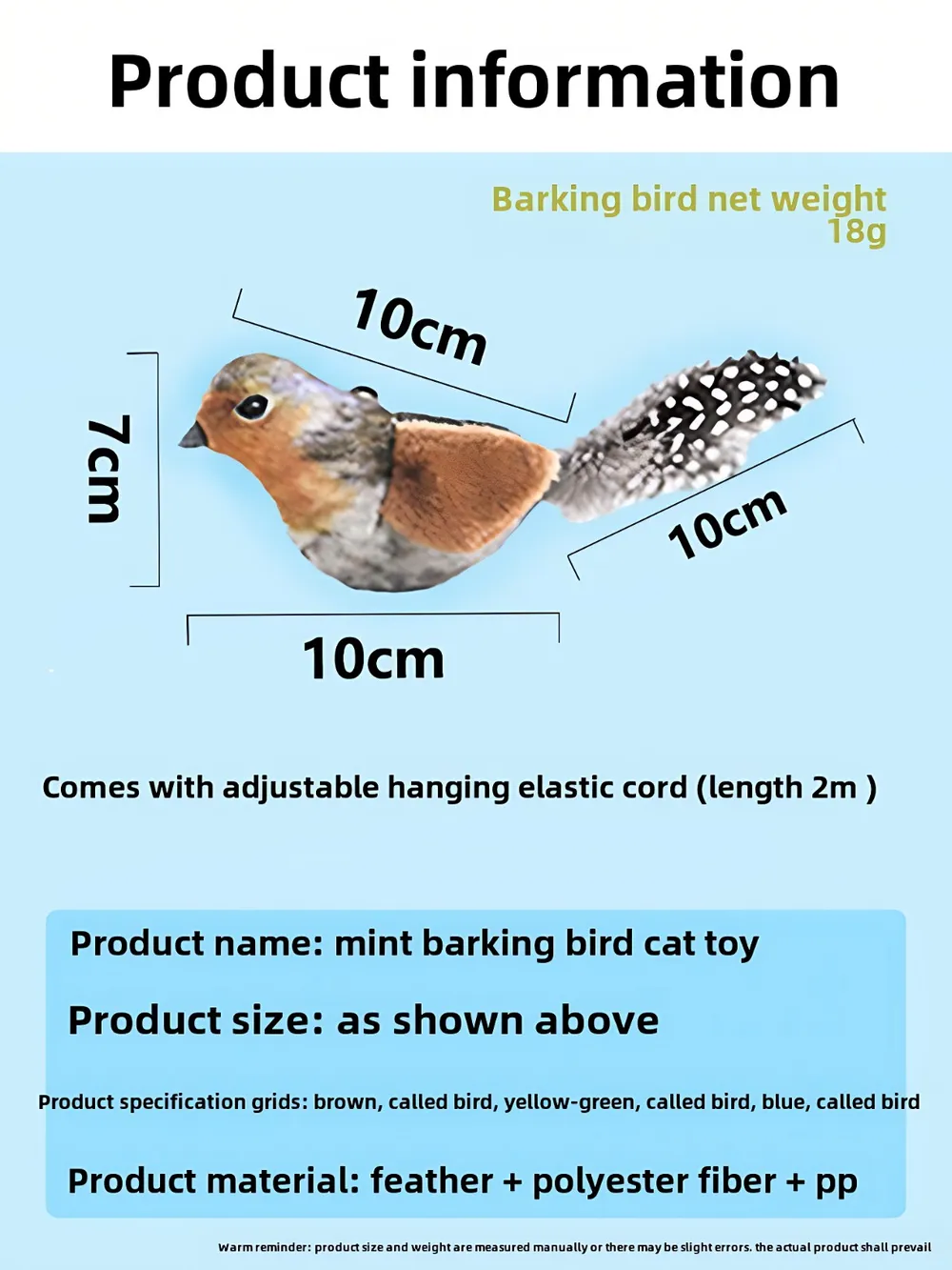 Pet Sound Bird Toy, Universal For Pets Of All Ages, Safe Material, Durable And A