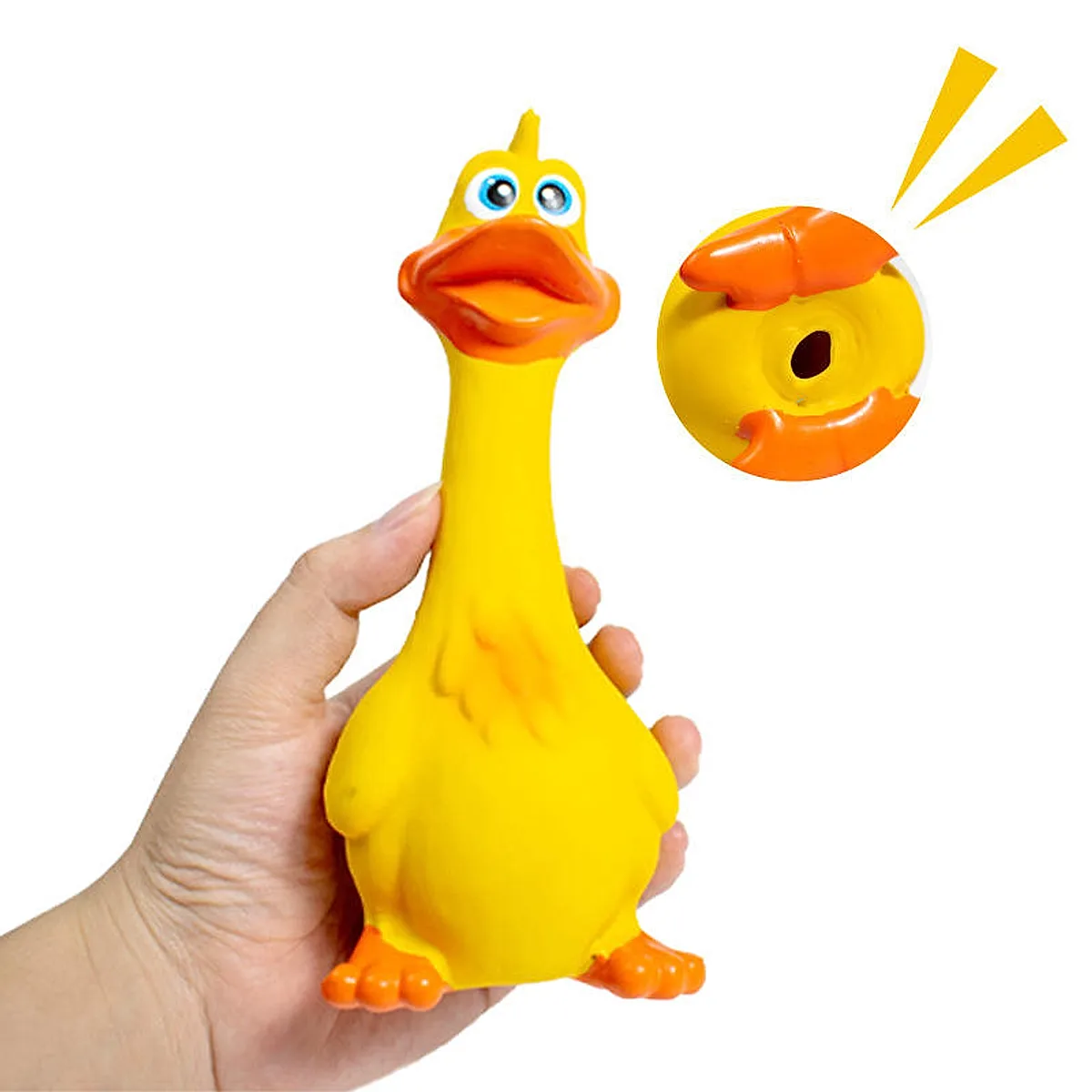 3-Pack Squeaky Latex Chicken Dog Toys - Image 1