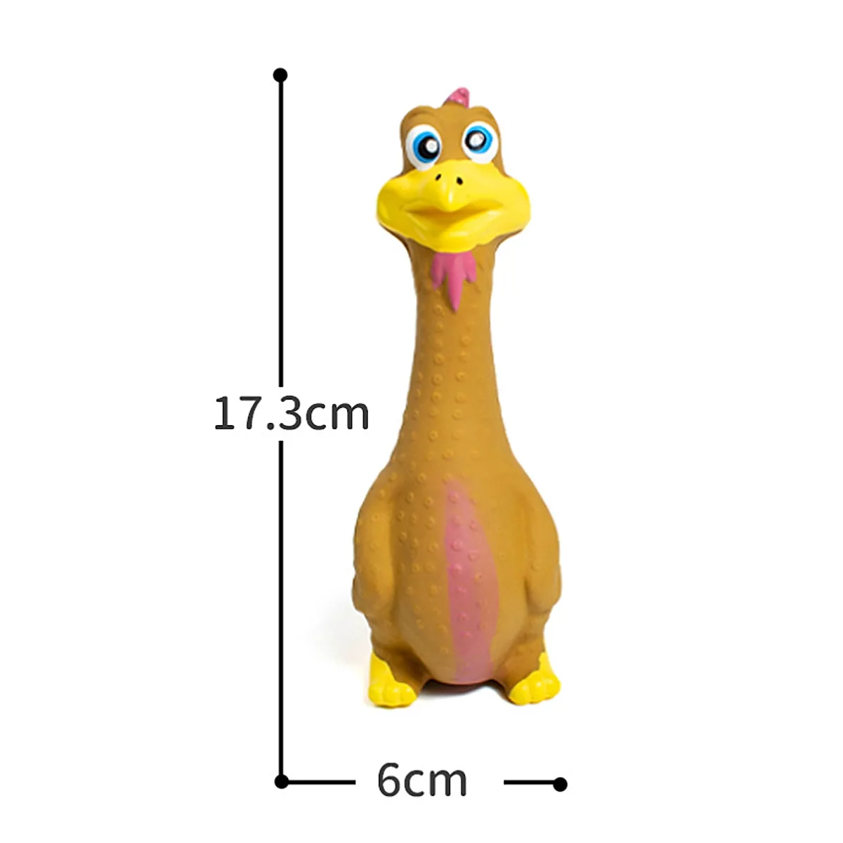 3-Pack Squeaky Latex Chicken Dog Toys - Image 5