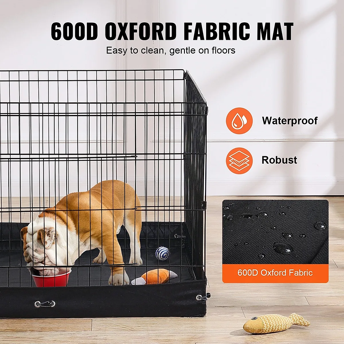 Foldable 4-Panel Metal Dog Playpen - Image 5