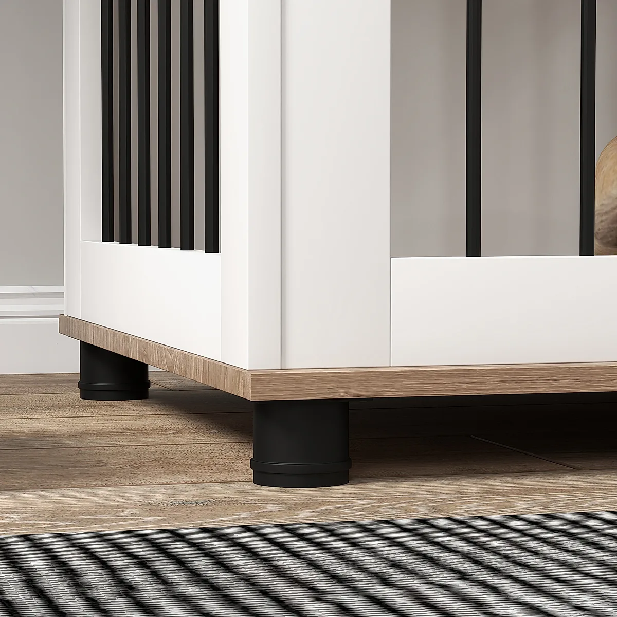 Dog Crate End Table with Lockable Door - Image 7