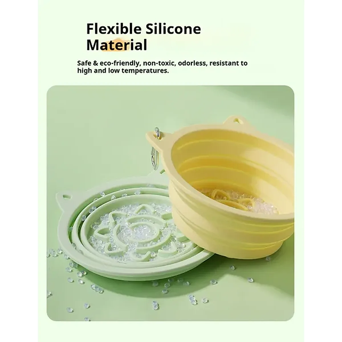 3-in-1 Collapsible Travel Bowl & Slow Feeder - Image 5