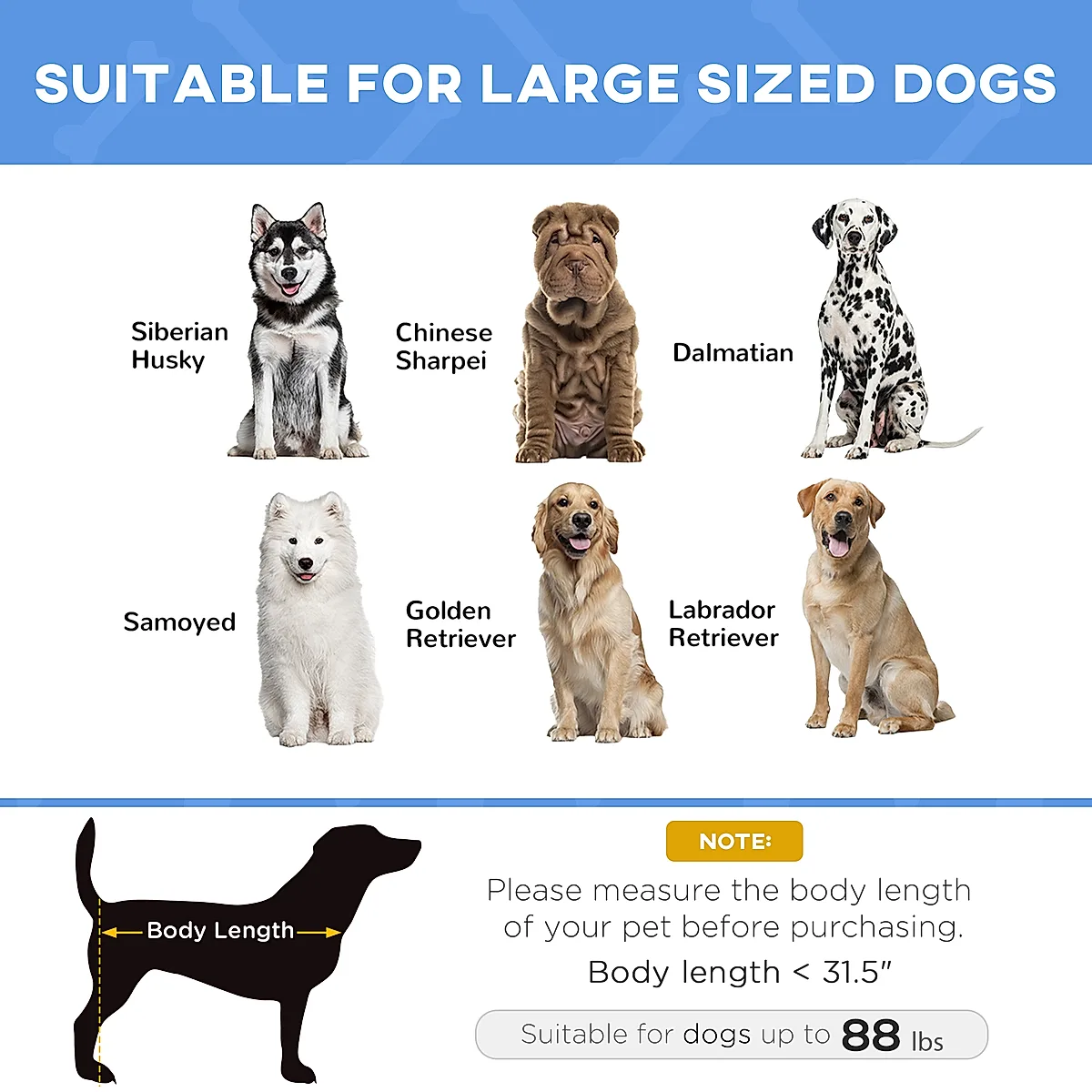 48" x 36" Elevated Breathable Dog Bed w/ Carry Bag Dark Blue - Image 5