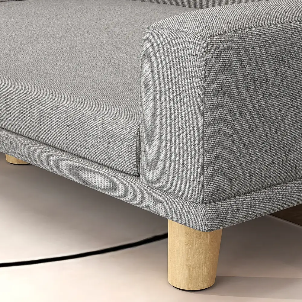 Dog Sofa Couch Bed with Washable Cushion for Large Dogs, Cats, Gray - Image 4