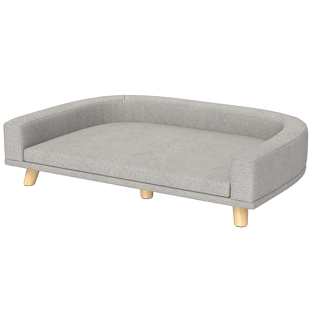 Dog Sofa Couch Bed with Washable Cushion for Large Dogs, Cats, Gray