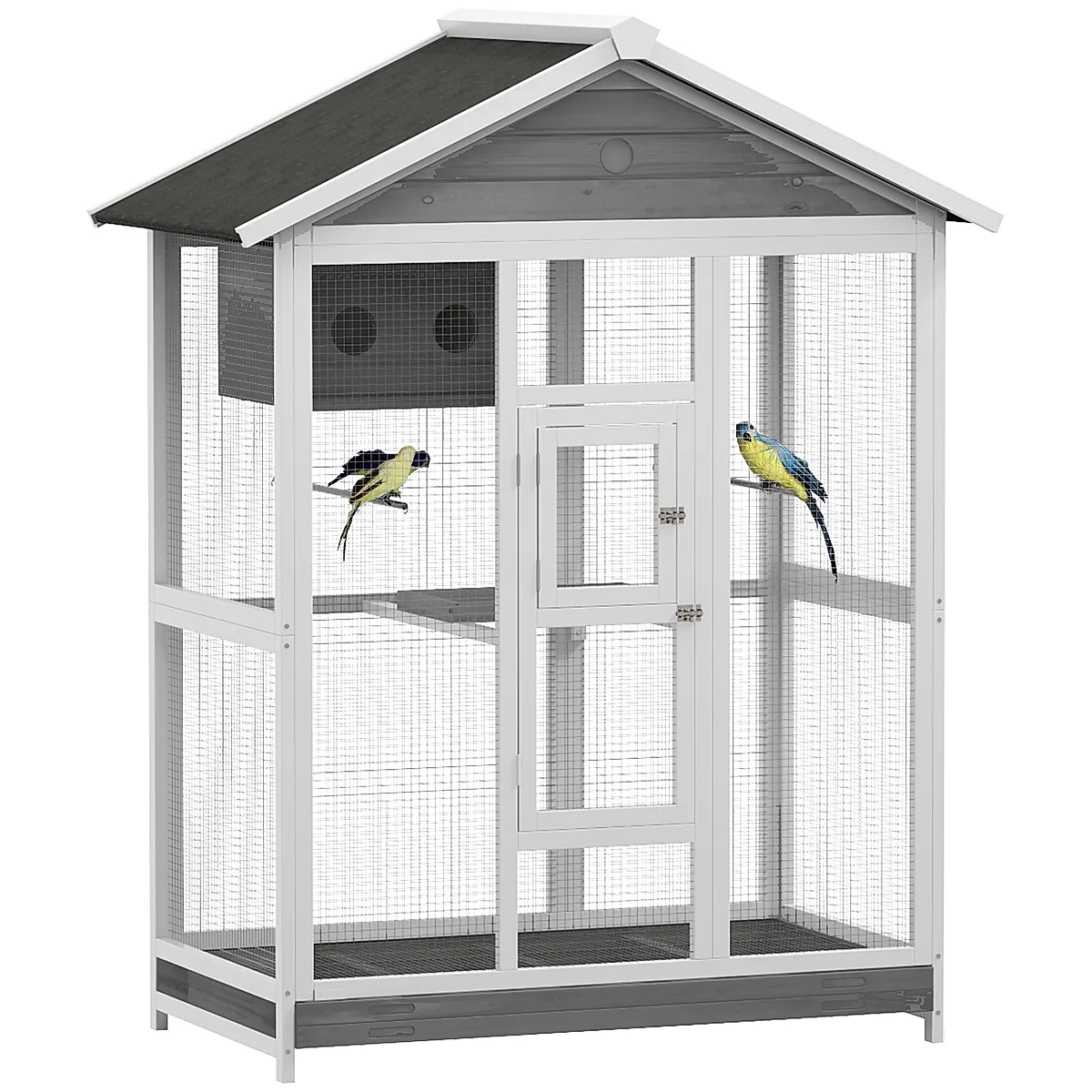 64.5" Wooden Bird Aviary Flight Cage