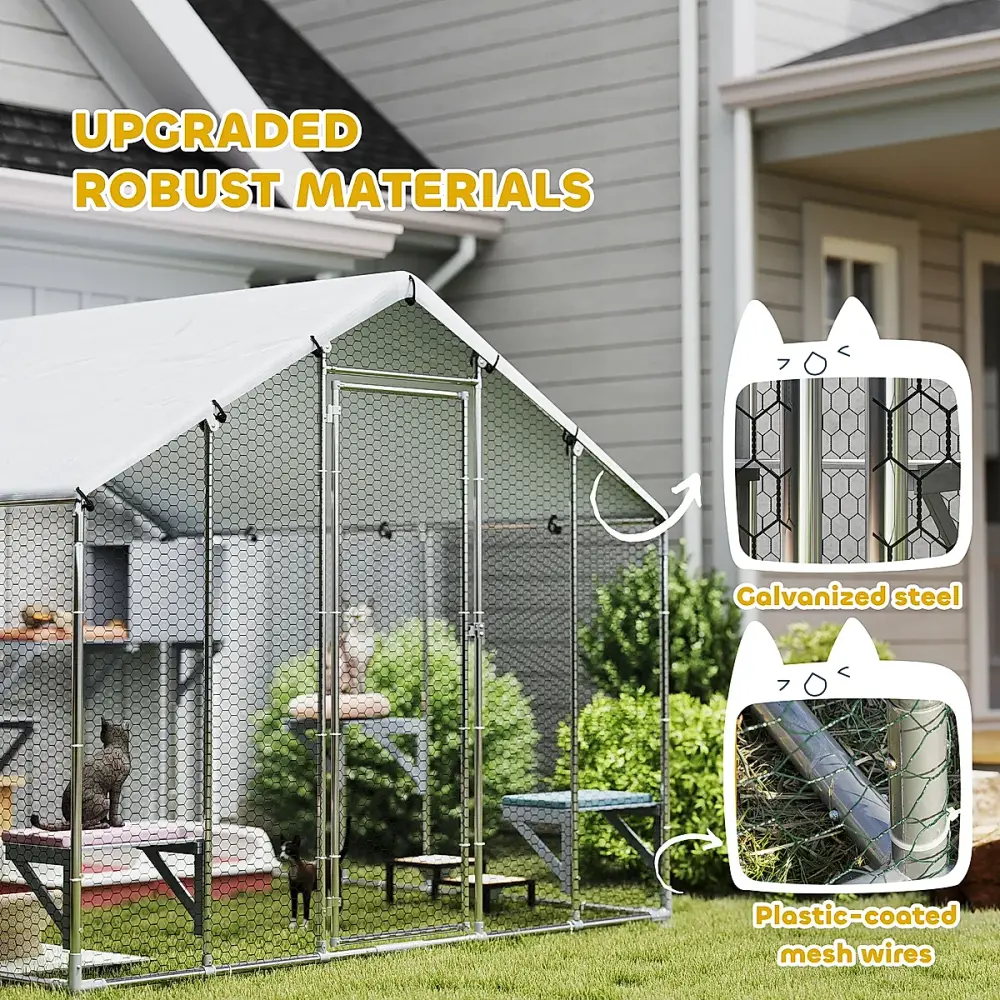 95" Extra-Large Outdoor Catio with Waterproof Cover - Image 1