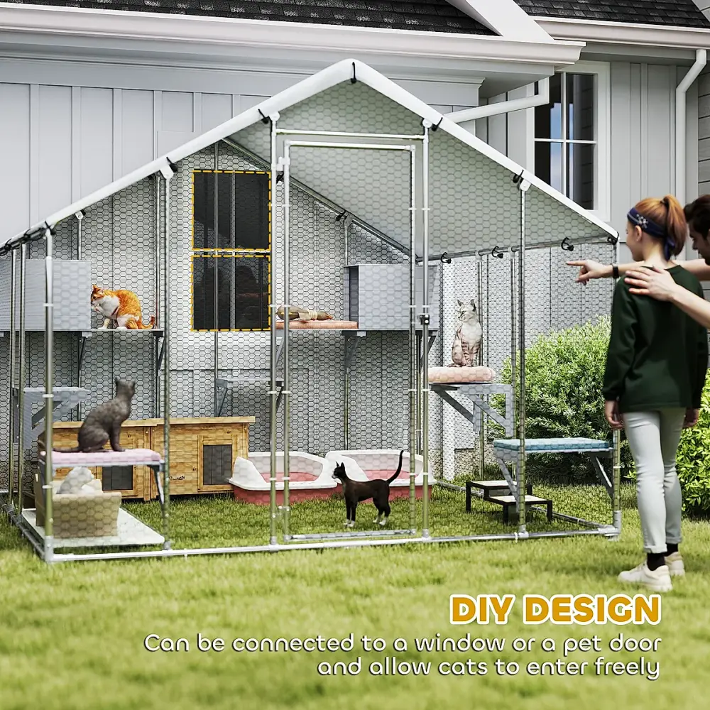 95" Extra-Large Outdoor Catio with Waterproof Cover - Image 5