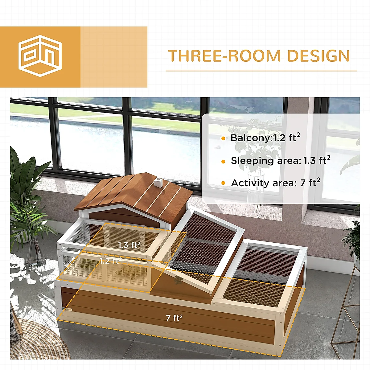3-Room Two-Story Tortoise Habitat - Image 2