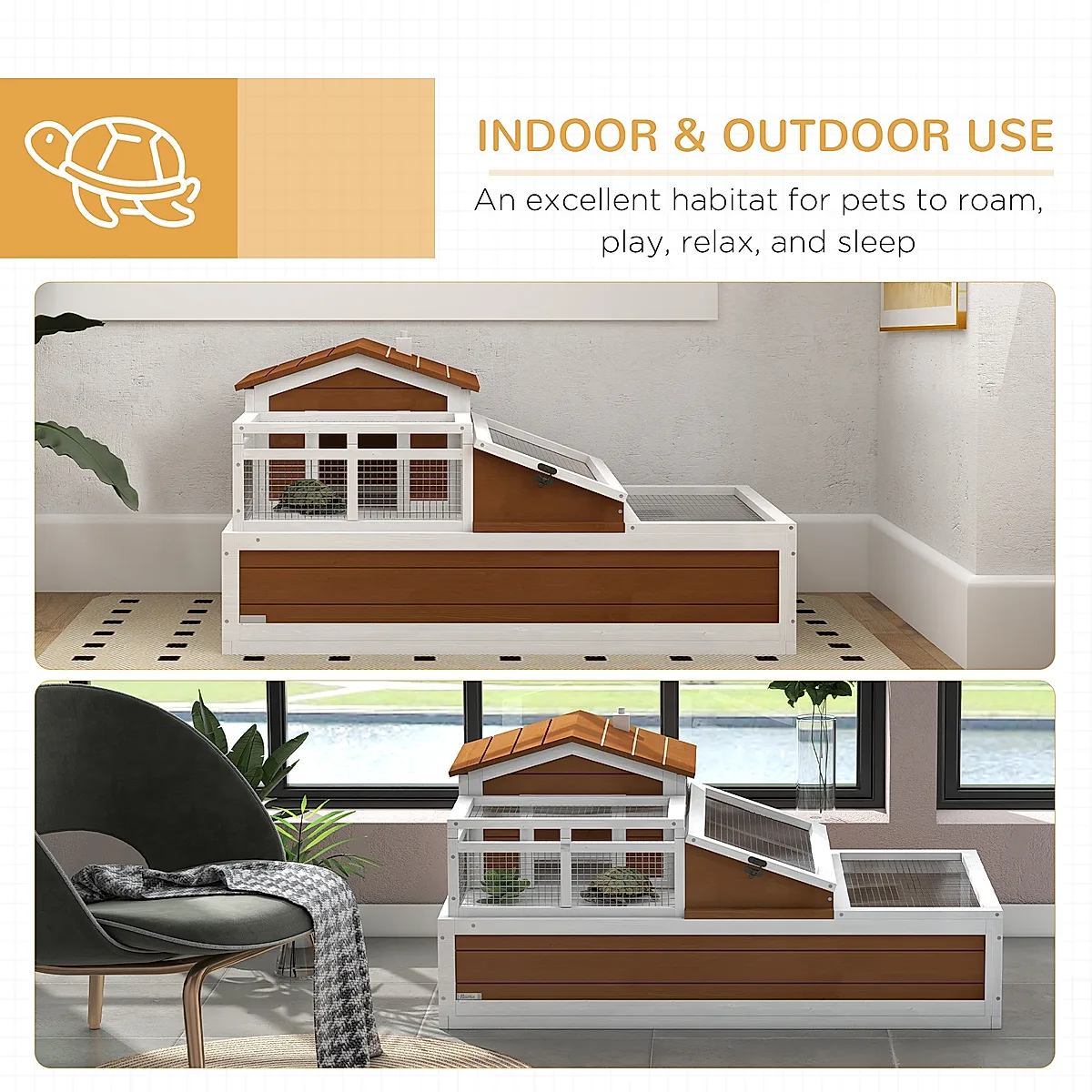 3-Room Two-Story Tortoise Habitat - Image 4