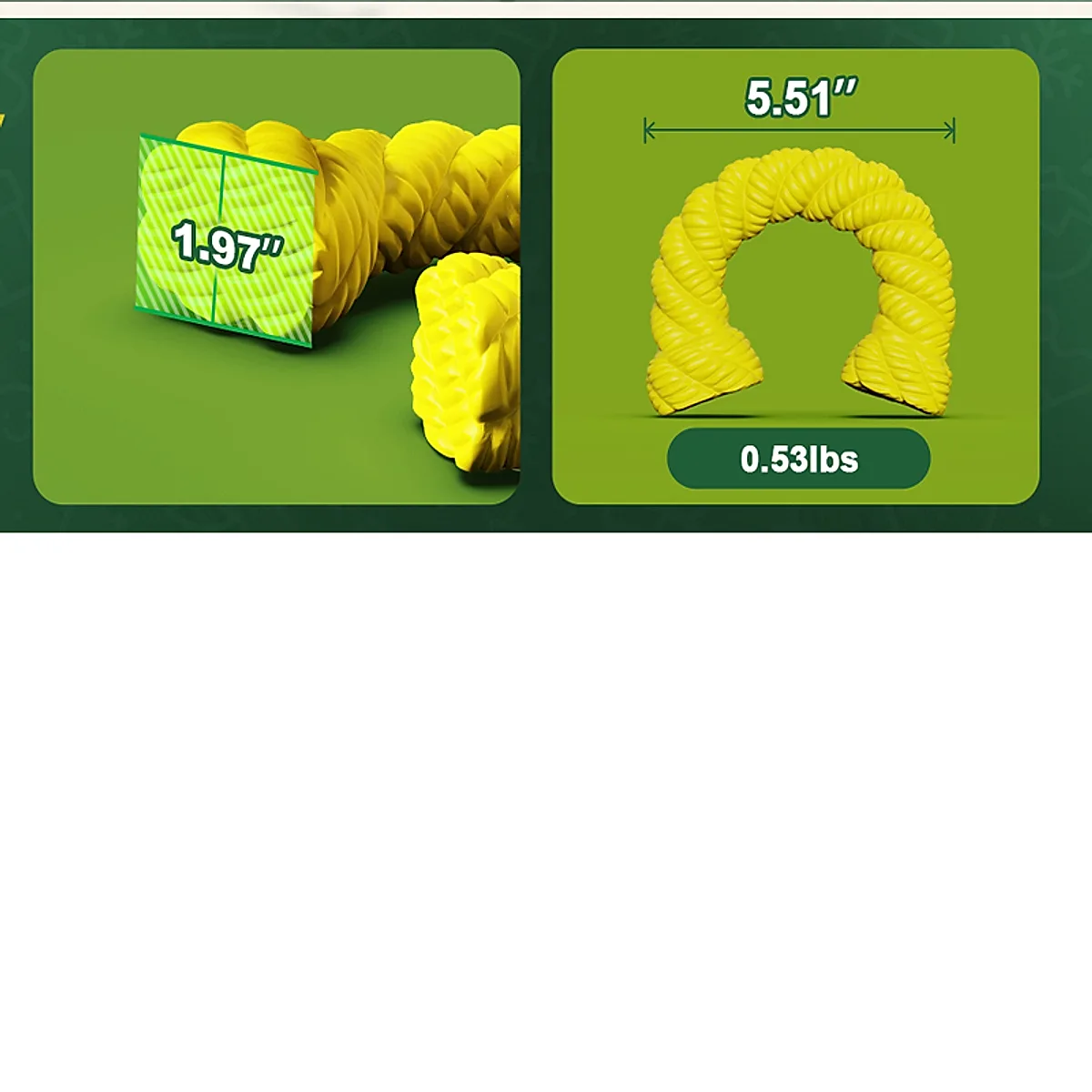 Natural Rubber Horseshoe-Shaped Chew Toys,Dog Toys For Aggressive Chewers, Dog Toys For Medium Large Dogs, Toys For Traning - Image 2