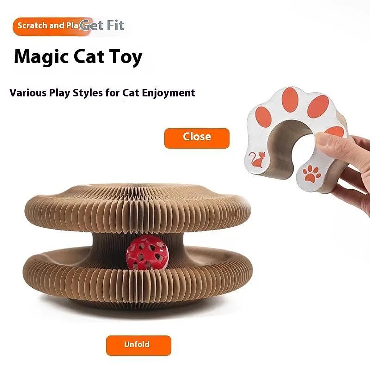 Accordion-Style Cat Scratching Board - Image 7