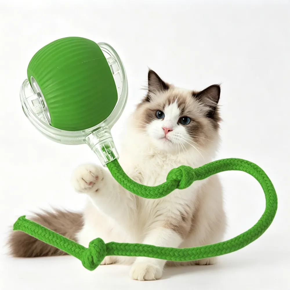 Electric Dog Cat Ball Toy,Indoor Large And Small Cat Dog Interactive Intelligent