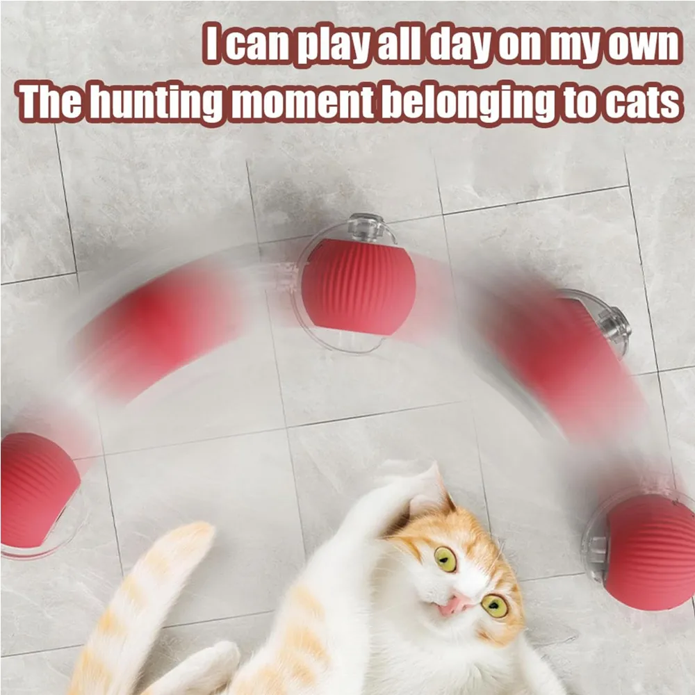 Electric Dog Cat Ball Toy,Indoor Large And Small Cat Dog Interactive Intelligent